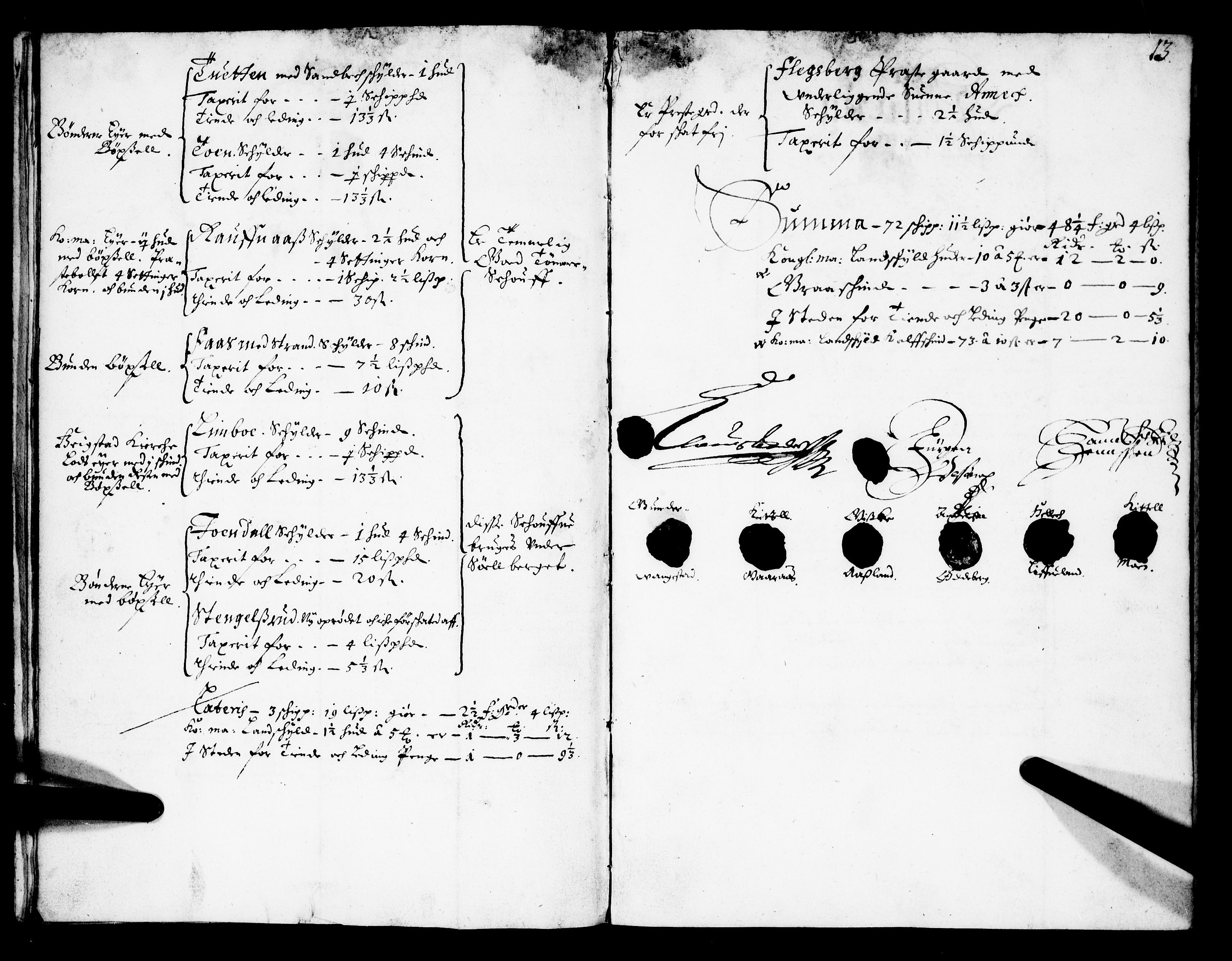 Rentekammeret inntil 1814, Realistisk ordnet avdeling, AV/RA-EA-4070/N/Nb/Nba/L0027: Numedal, 1668, p. 12b-13a