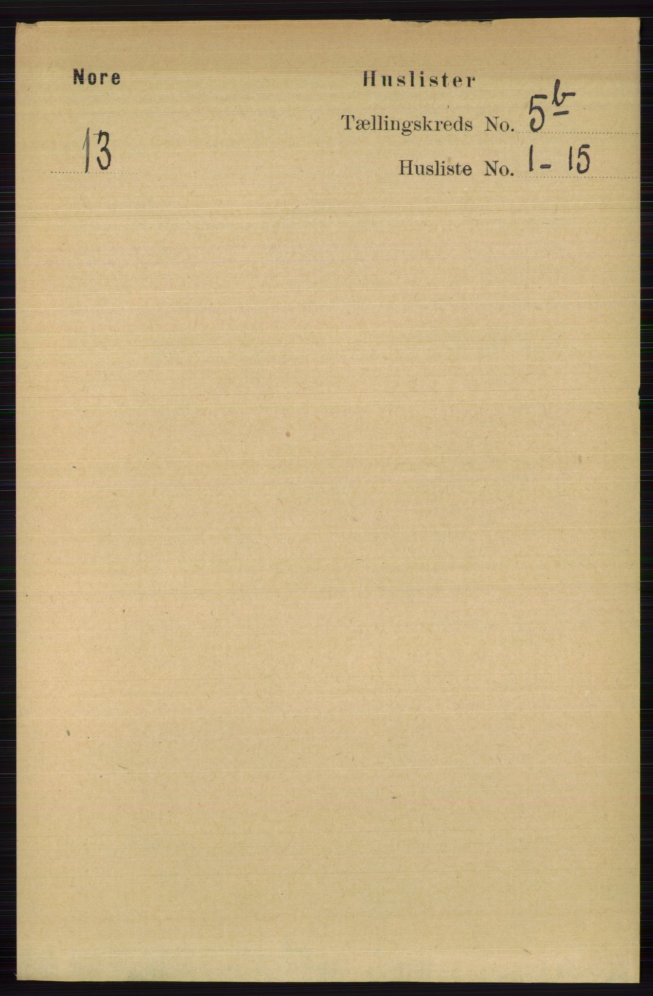 RA, 1891 census for 0633 Nore, 1891, p. 1760