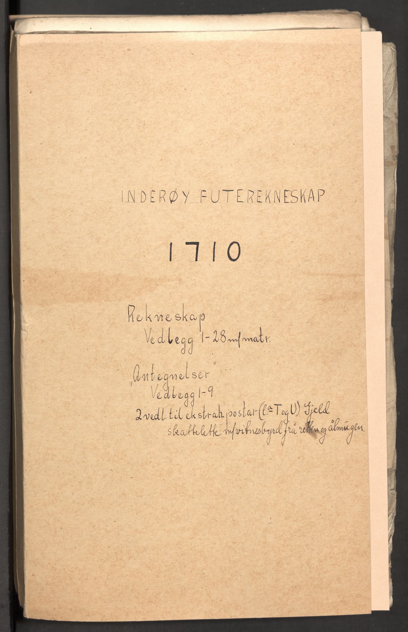 Rentekammeret inntil 1814, Reviderte regnskaper, Fogderegnskap, RA/EA-4092/R63/L4318: Fogderegnskap Inderøy, 1710, p. 2