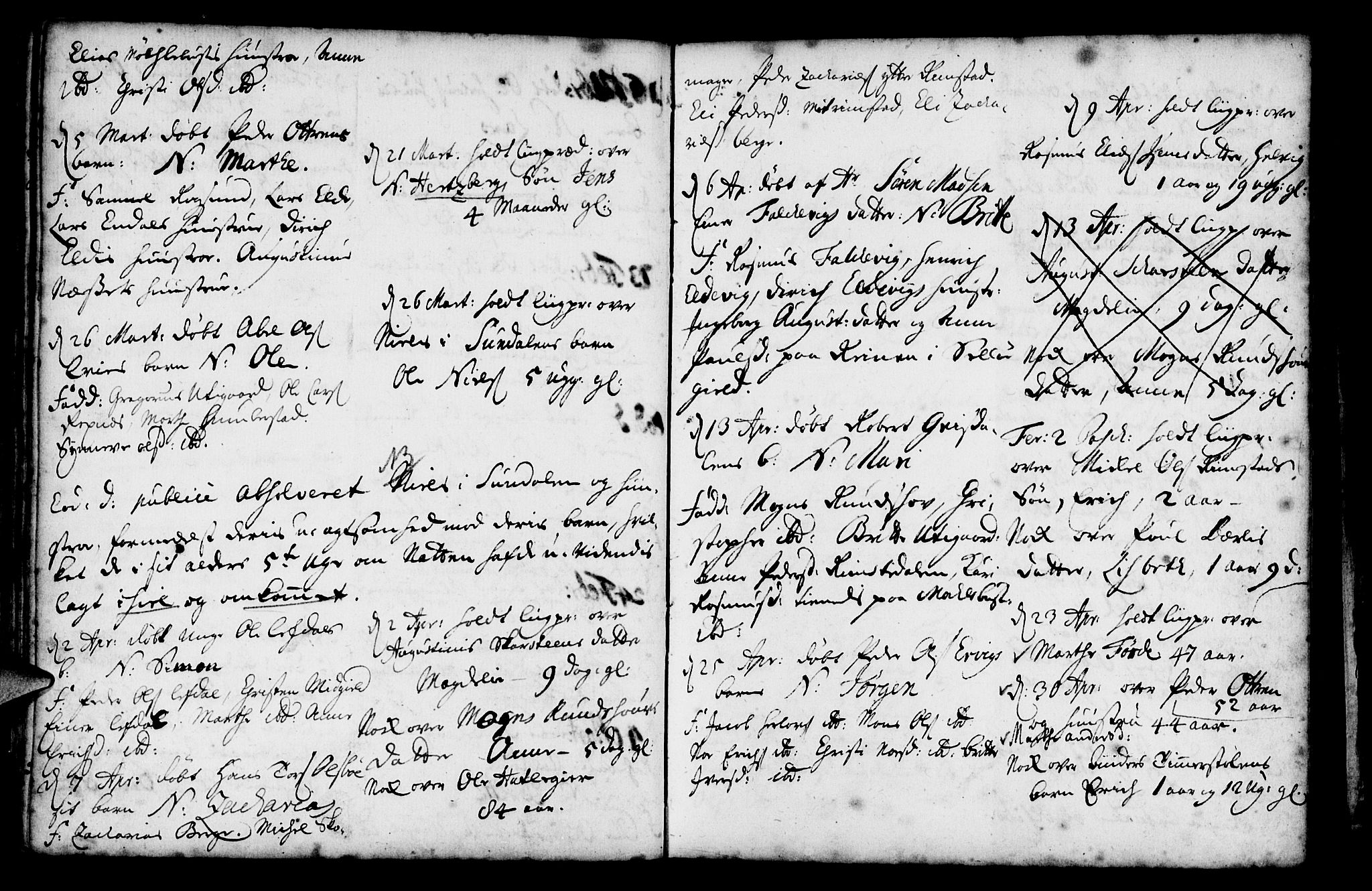 Davik sokneprestembete, AV/SAB-A-79701/H/Haa/Haaa/L0001: Parish register (official) no. A 1, 1710-1742, p. 64