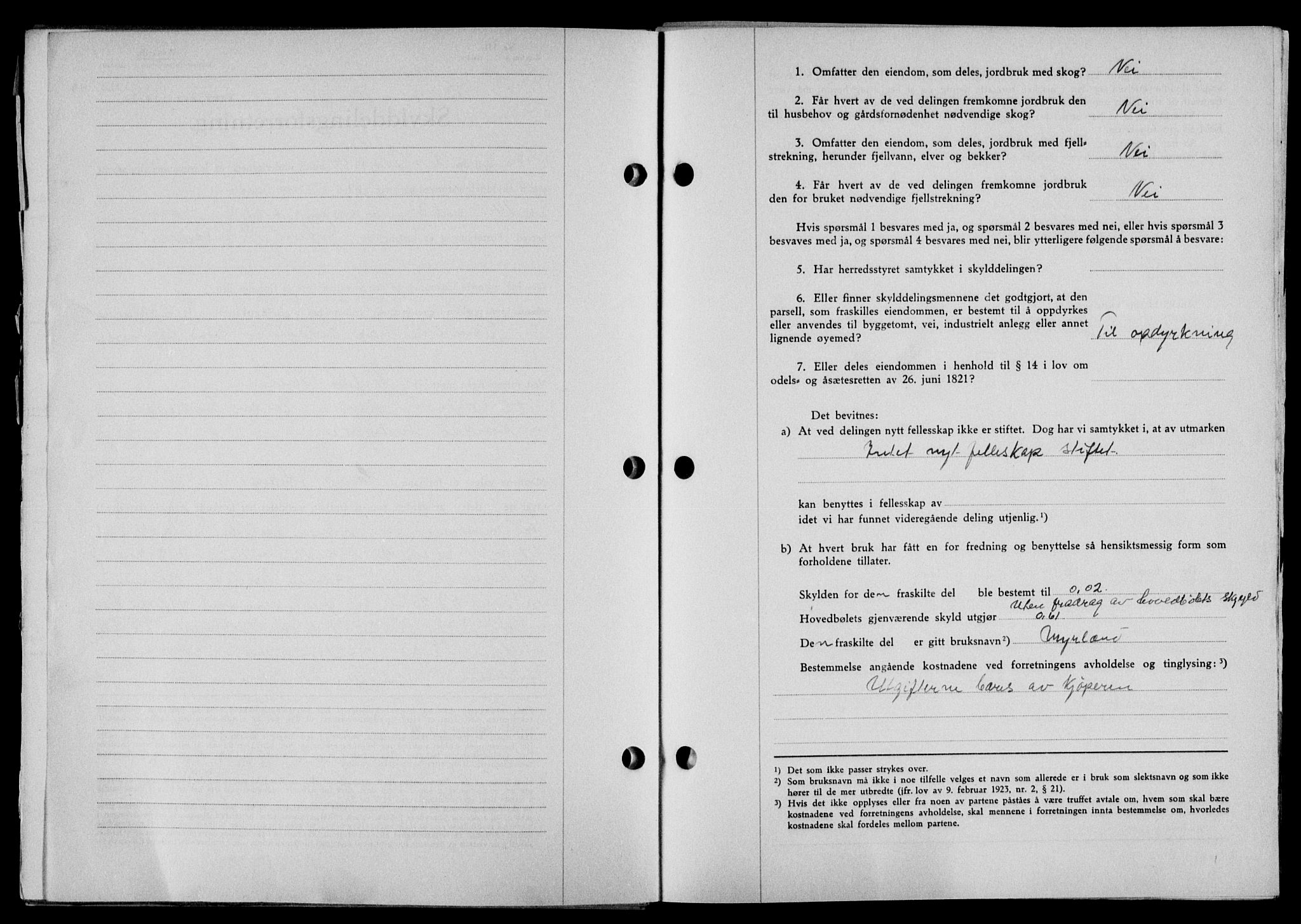 Lofoten sorenskriveri, SAT/A-0017/1/2/2C/L0012a: Mortgage book no. 12a, 1943-1944, Diary no: : 1212/1944