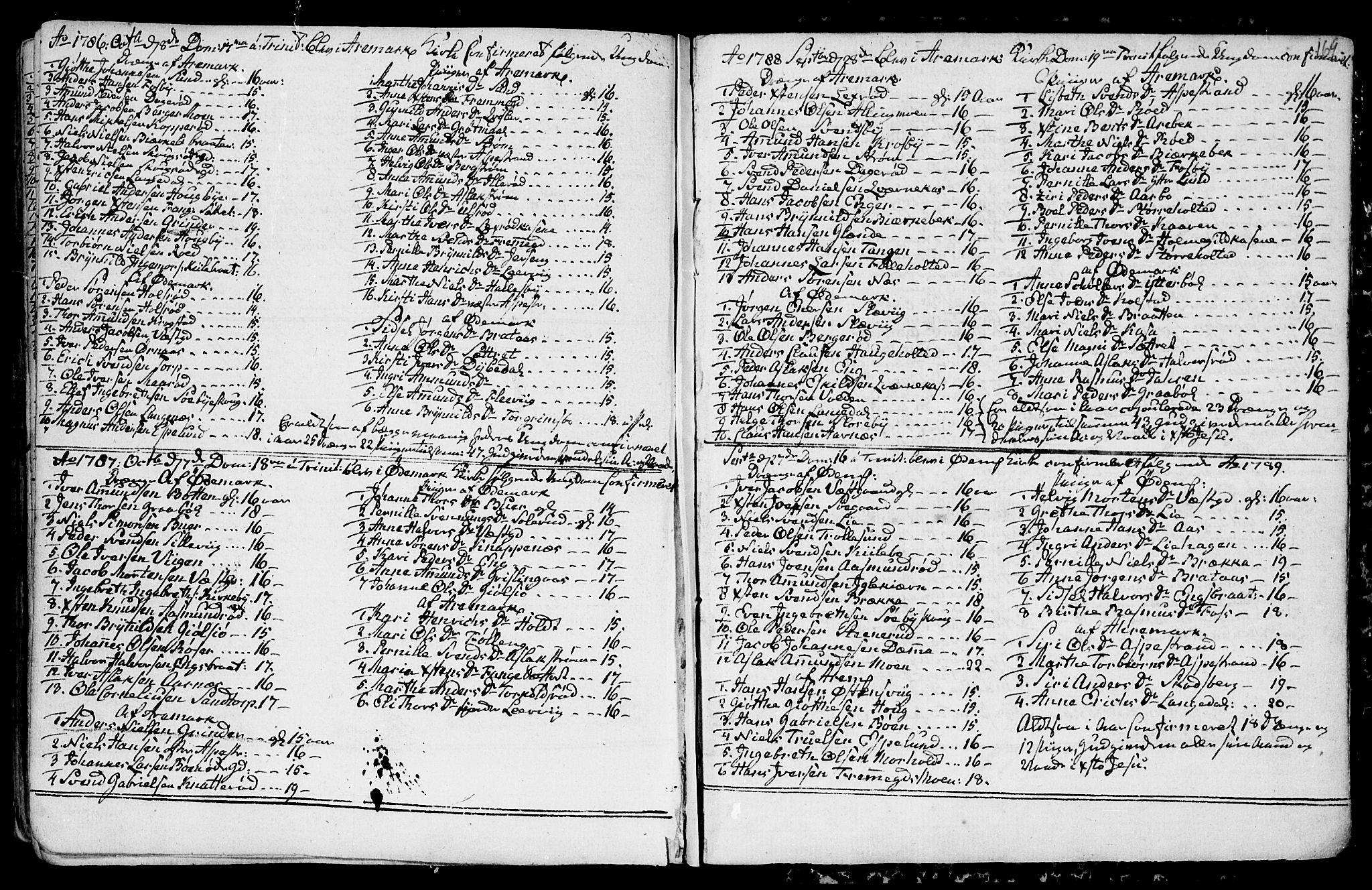 Aremark prestekontor Kirkebøker, AV/SAO-A-10899/F/Fa/L0003: Parish register (official) no. I 3, 1745-1795, p. 169