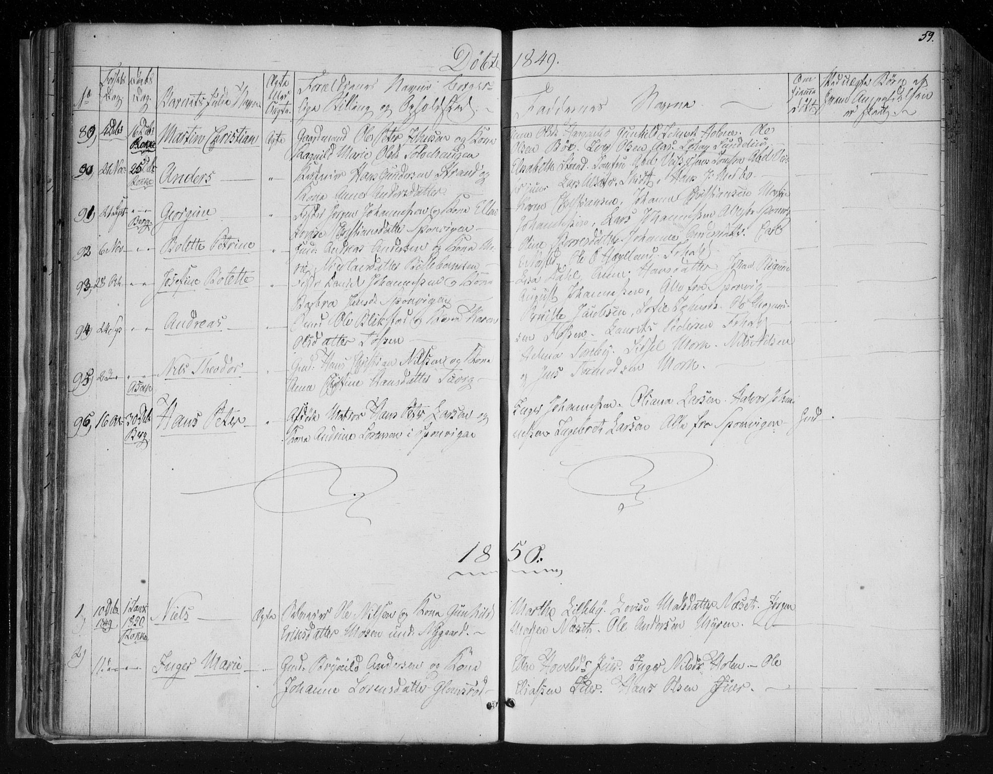 Berg prestekontor Kirkebøker, SAO/A-10902/F/Fa/L0004: Parish register (official) no. I 4, 1843-1860, p. 59