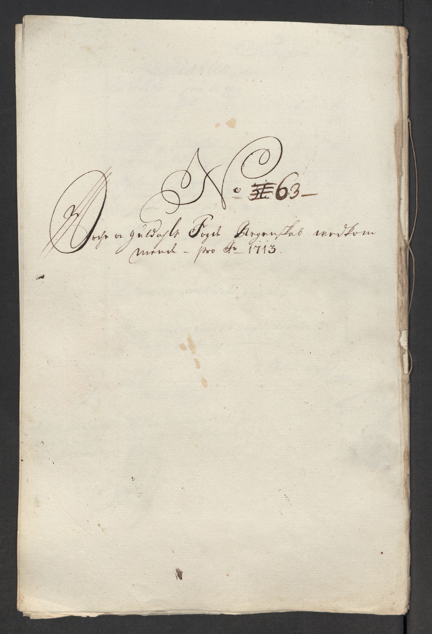 Rentekammeret inntil 1814, Reviderte regnskaper, Fogderegnskap, AV/RA-EA-4092/R60/L3964: Fogderegnskap Orkdal og Gauldal, 1713, p. 505