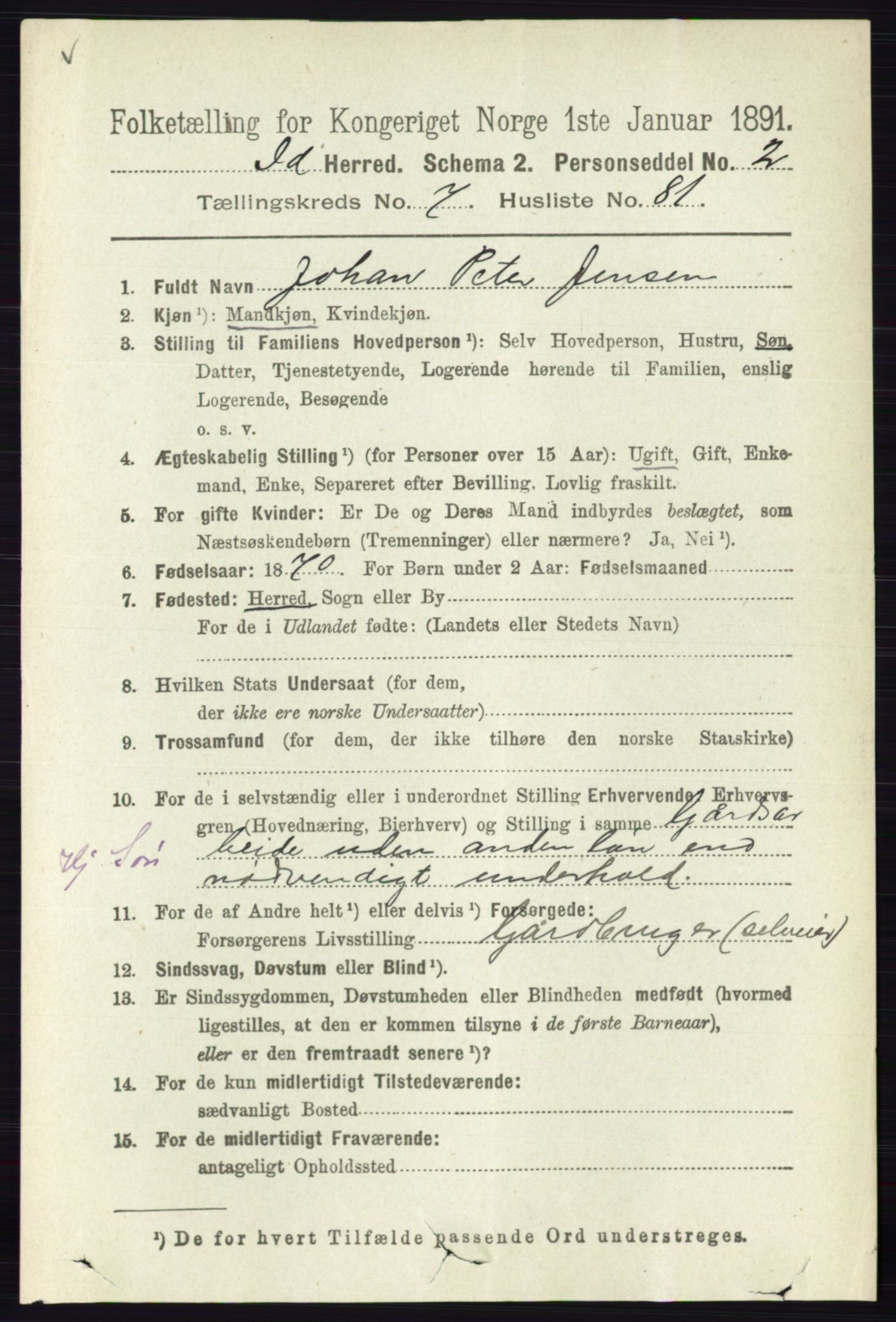 RA, 1891 census for 0117 Idd, 1891, p. 4662