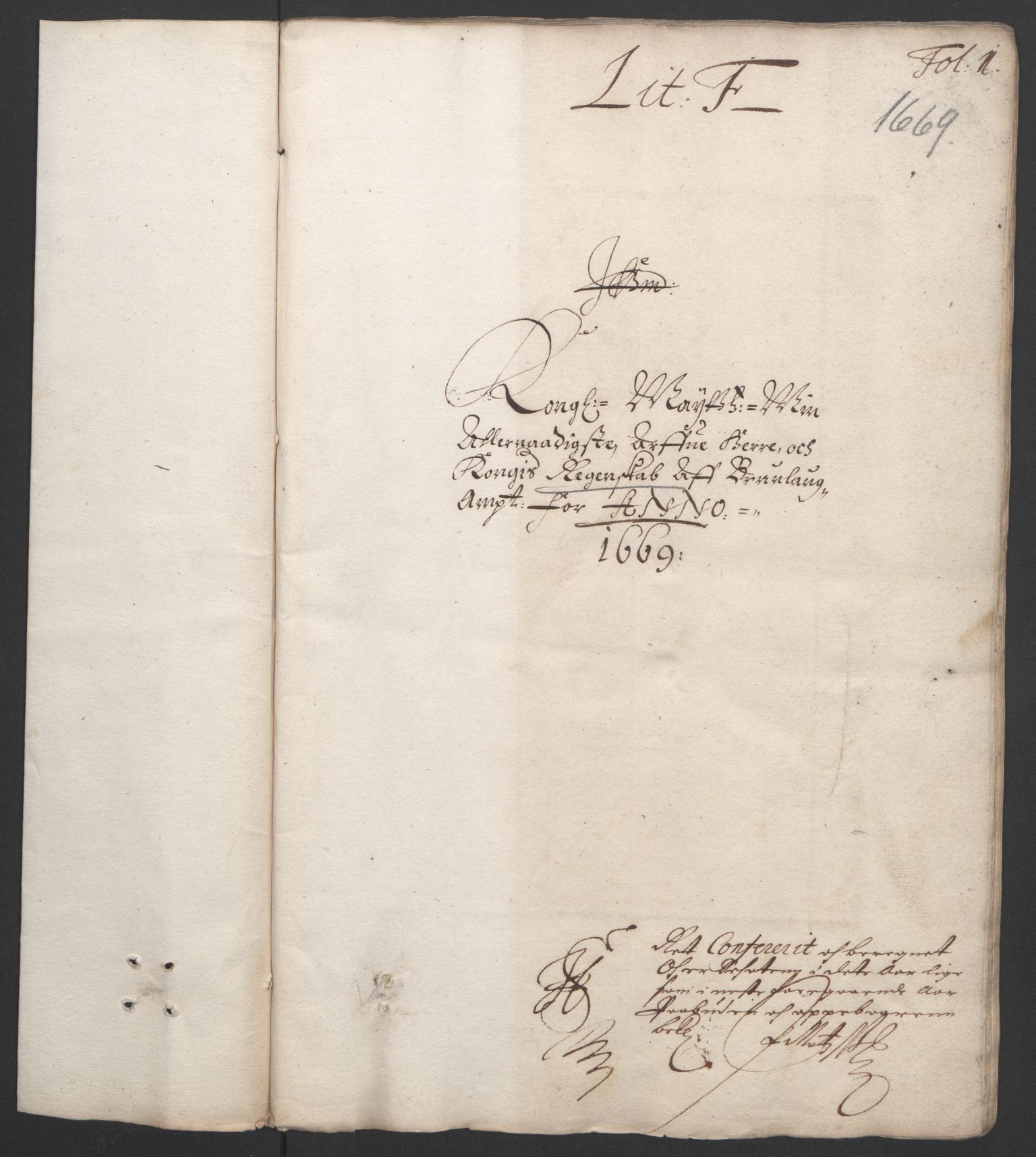 Rentekammeret inntil 1814, Reviderte regnskaper, Fogderegnskap, AV/RA-EA-4092/R33/L1965: Fogderegnskap Larvik grevskap, 1669-1670, p. 3