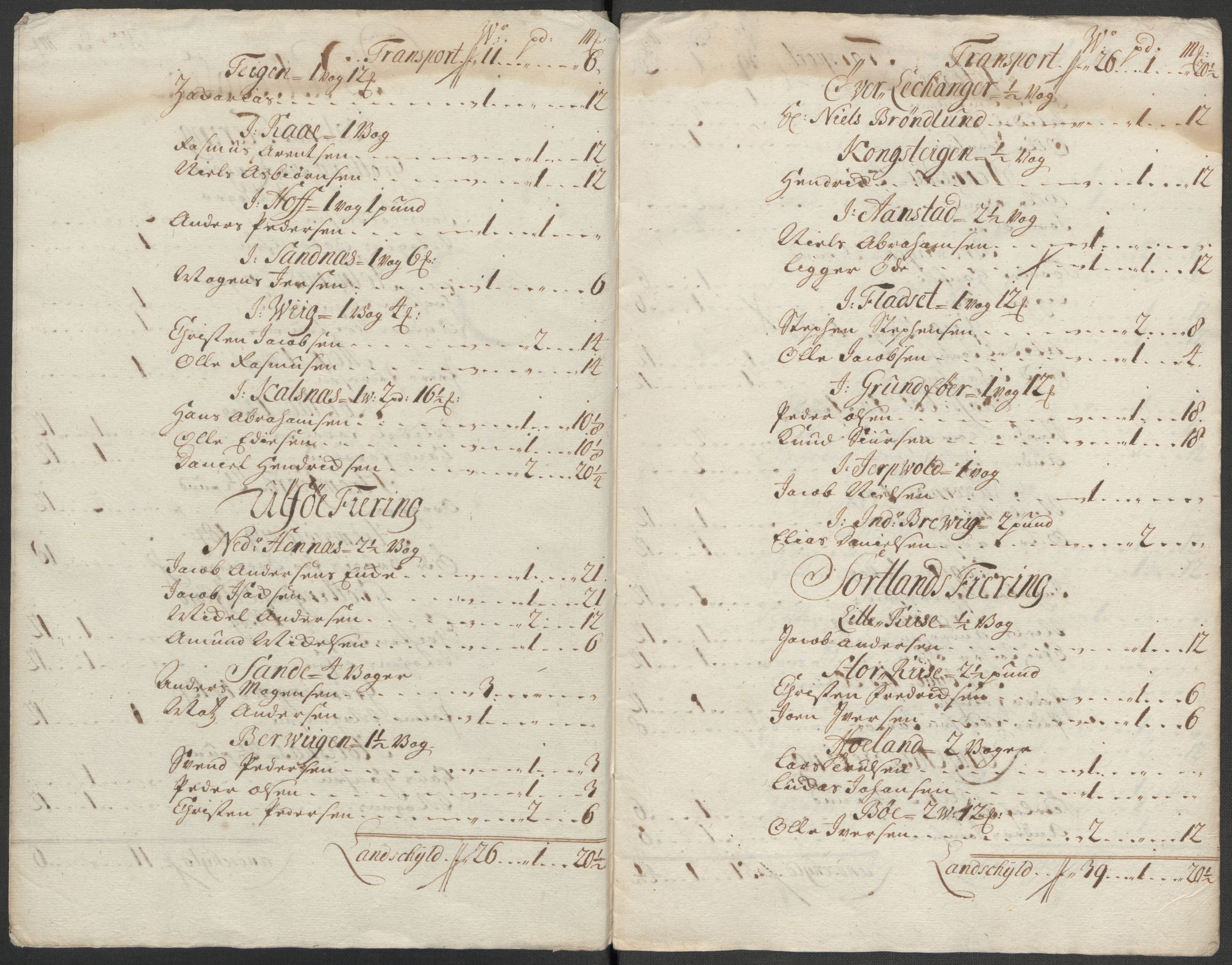 Rentekammeret inntil 1814, Reviderte regnskaper, Fogderegnskap, AV/RA-EA-4092/R67/L4684: Fogderegnskap Vesterålen, Andenes og Lofoten, 1718, p. 197