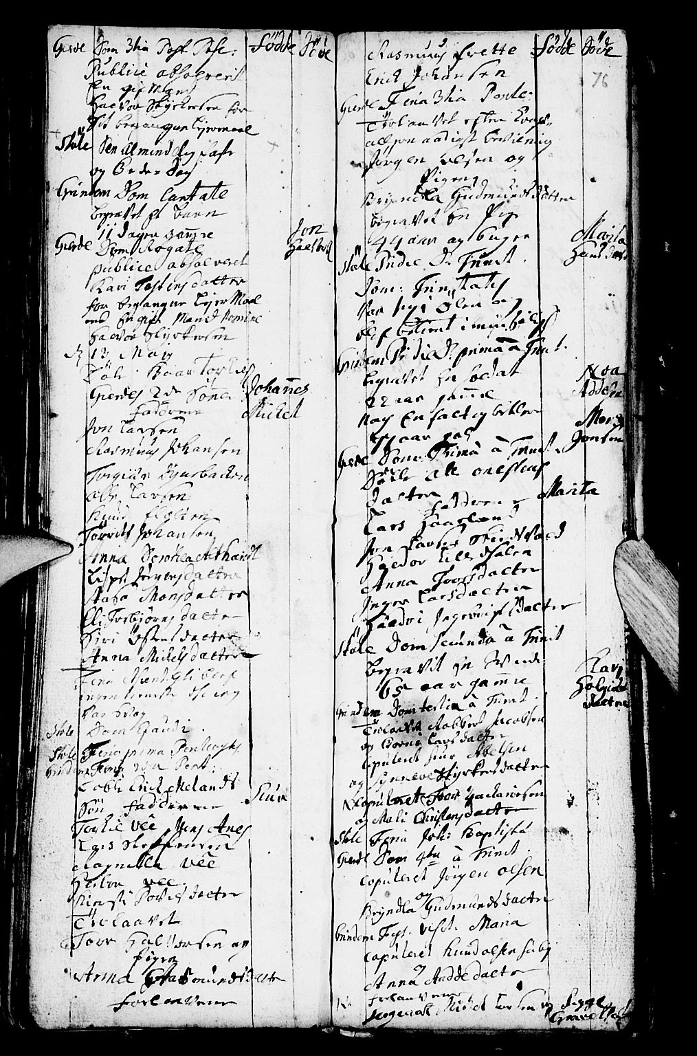 Etne sokneprestembete, AV/SAB-A-75001/H/Haa: Parish register (official) no. A 2, 1725-1755, p. 76