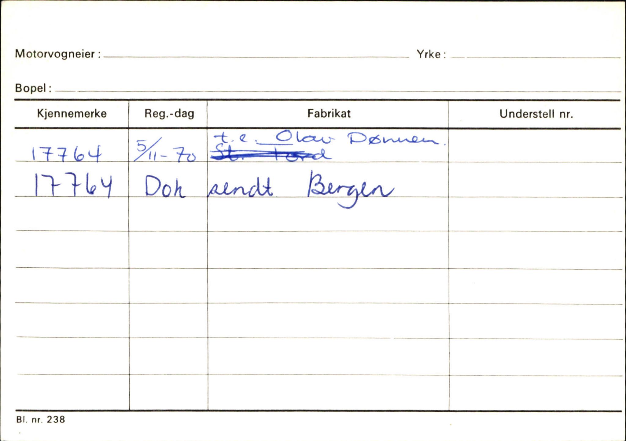 Statens vegvesen, Sogn og Fjordane vegkontor, SAB/A-5301/4/F/L0132: Eigarregister Askvoll A-Å. Balestrand A-Å, 1945-1975, p. 3