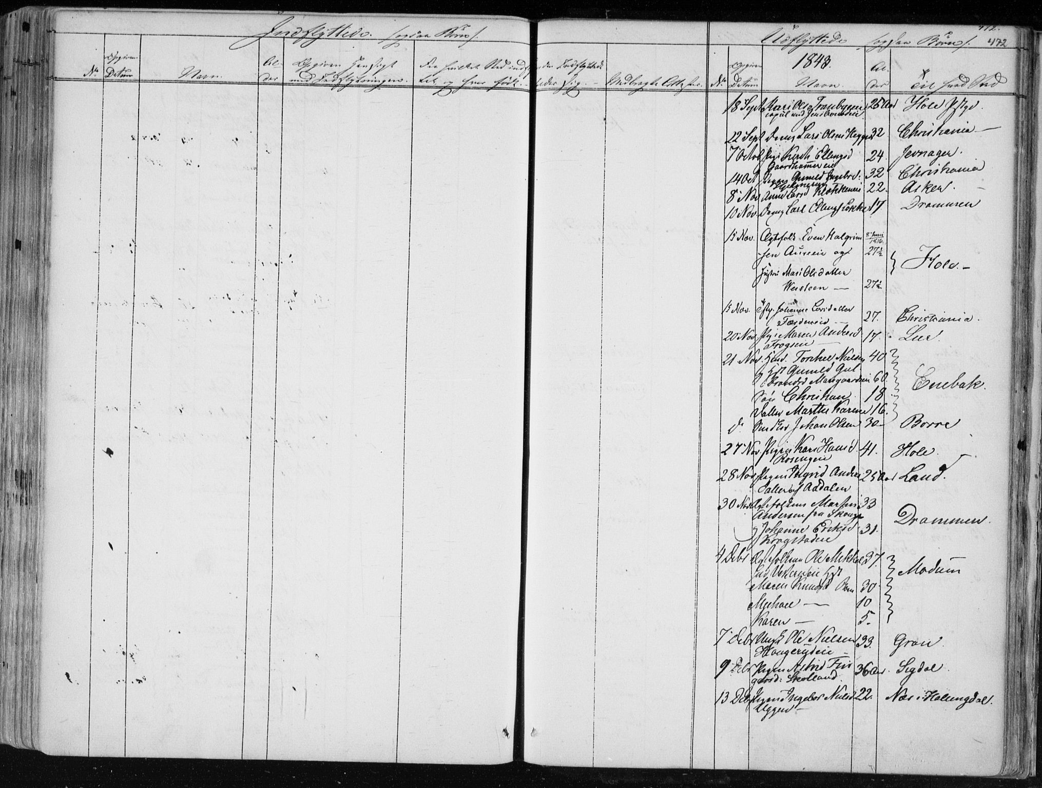 Norderhov kirkebøker, AV/SAKO-A-237/F/Fa/L0010: Parish register (official) no. 10, 1837-1847, p. 472