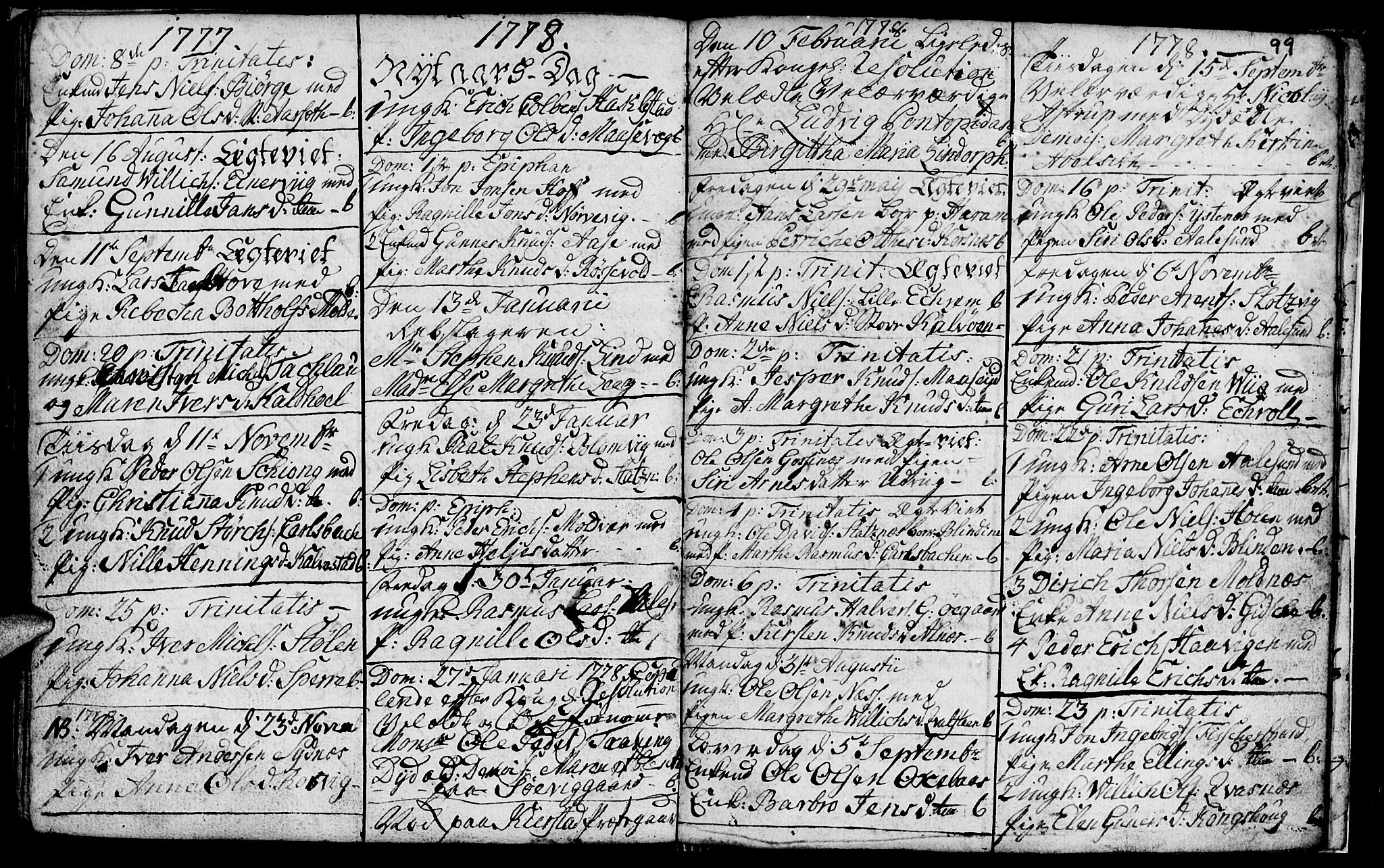 Ministerialprotokoller, klokkerbøker og fødselsregistre - Møre og Romsdal, AV/SAT-A-1454/528/L0420: Parish register (copy) no. 528C01, 1764-1784, p. 99