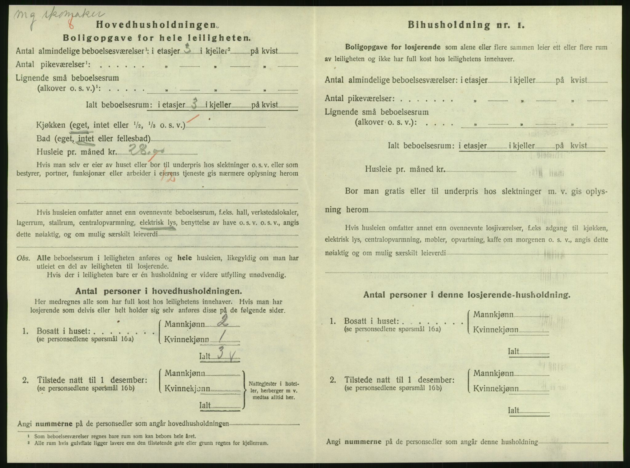 SAT, 1920 census for Steinkjer, 1920, p. 1367