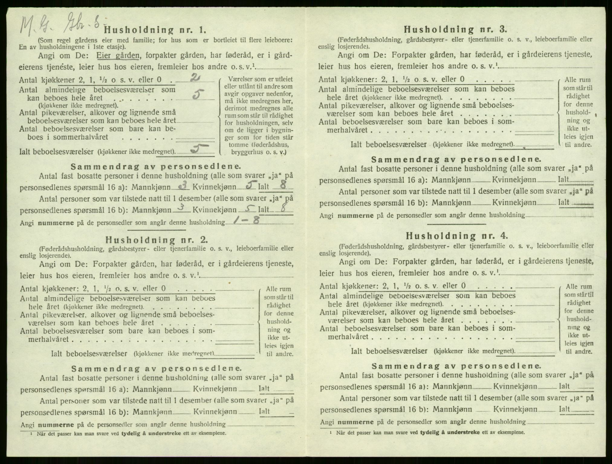 SAKO, 1920 census for Sem, 1920, p. 1239