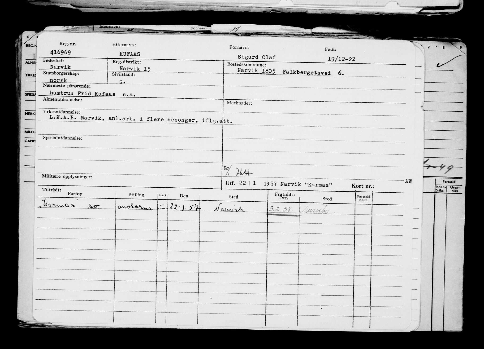 Direktoratet for sjømenn, AV/RA-S-3545/G/Gb/L0213: Hovedkort, 1922, p. 436