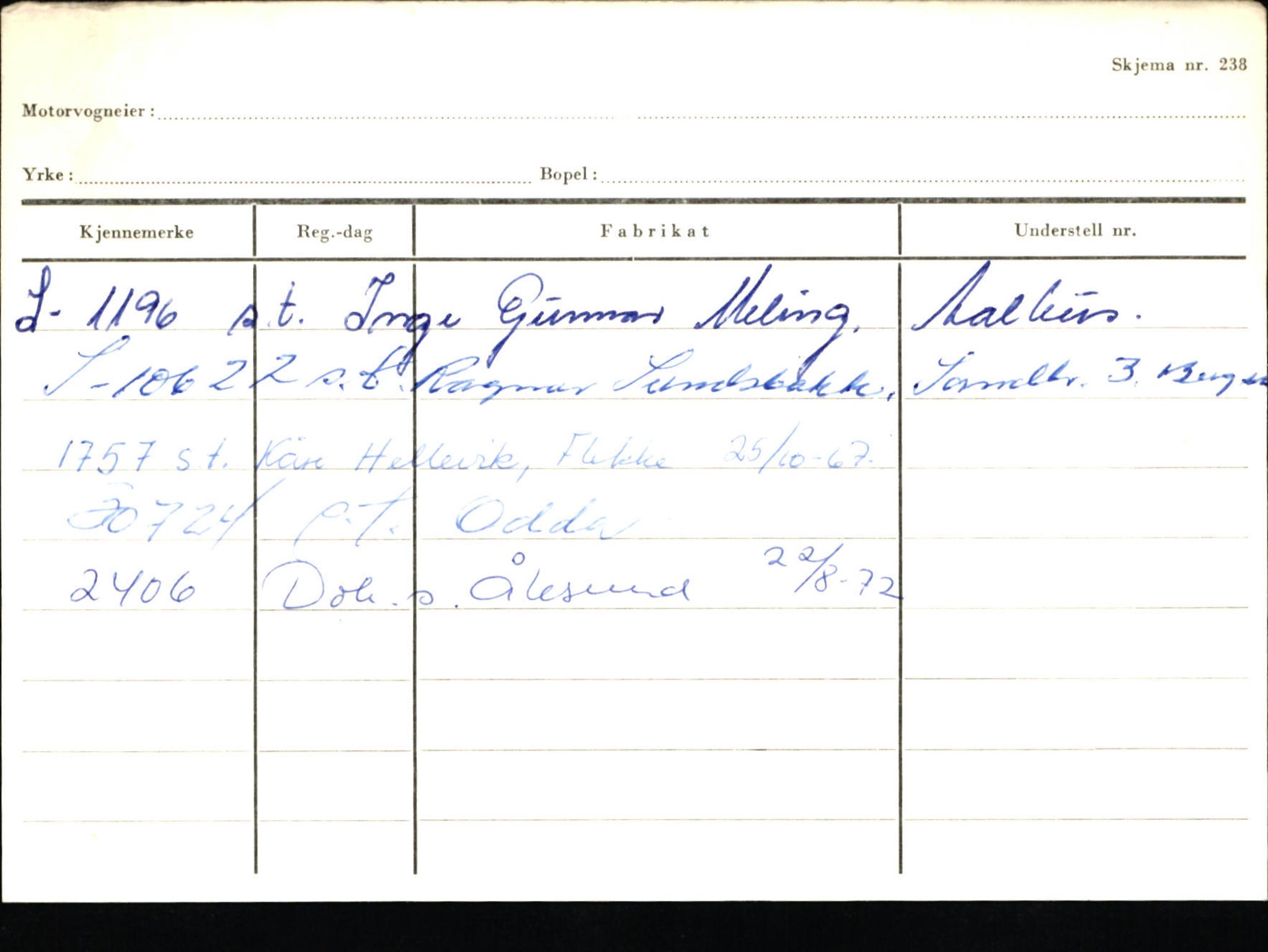 Statens vegvesen, Sogn og Fjordane vegkontor, AV/SAB-A-5301/4/F/L0132: Eigarregister Askvoll A-Å. Balestrand A-Å, 1945-1975, p. 1347