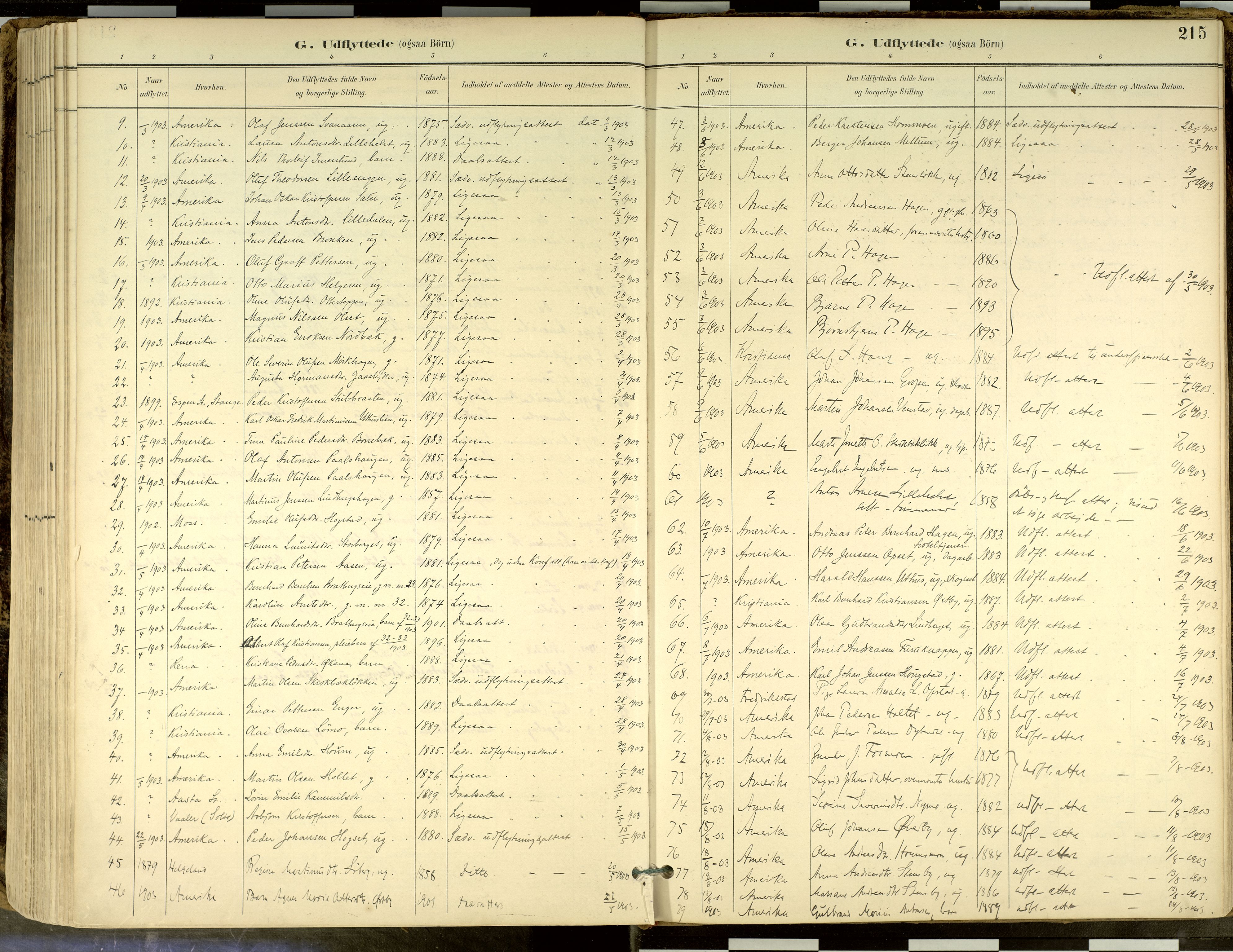 Elverum prestekontor, SAH/PREST-044/H/Ha/Haa/L0018: Parish register (official) no. 18, 1894-1914, p. 215