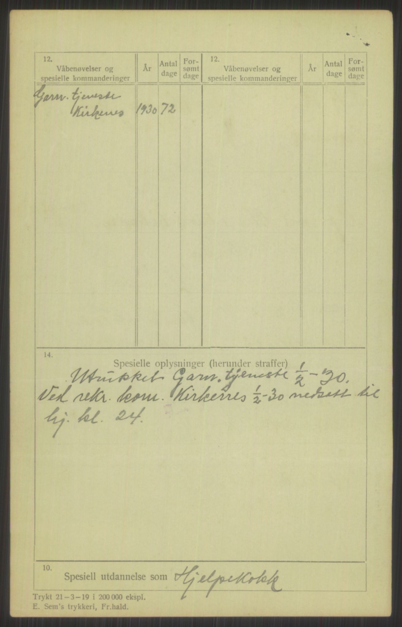 Forsvaret, Troms infanteriregiment nr. 16, AV/RA-RAFA-3146/P/Pa/L0013/0004: Rulleblad / Rulleblad for regimentets menige mannskaper, årsklasse 1929, 1929, p. 200