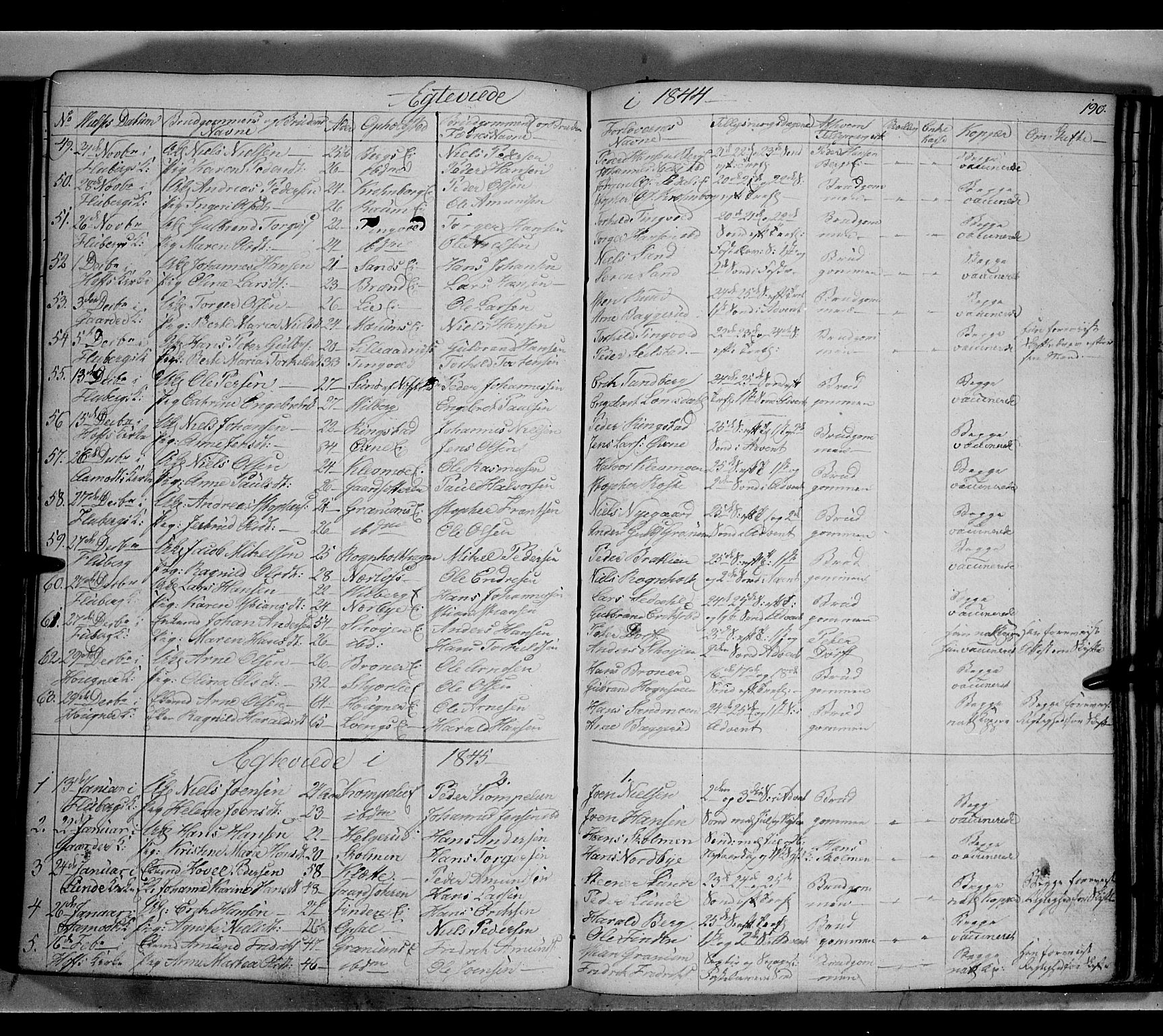 Land prestekontor, SAH/PREST-120/H/Ha/Hab/L0002: Parish register (copy) no. 2, 1833-1849, p. 190