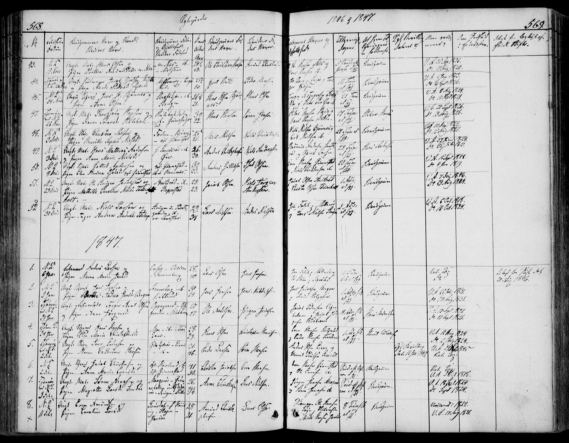 Nøtterøy kirkebøker, AV/SAKO-A-354/F/Fa/L0005: Parish register (official) no. I 5, 1839-1852, p. 568-569