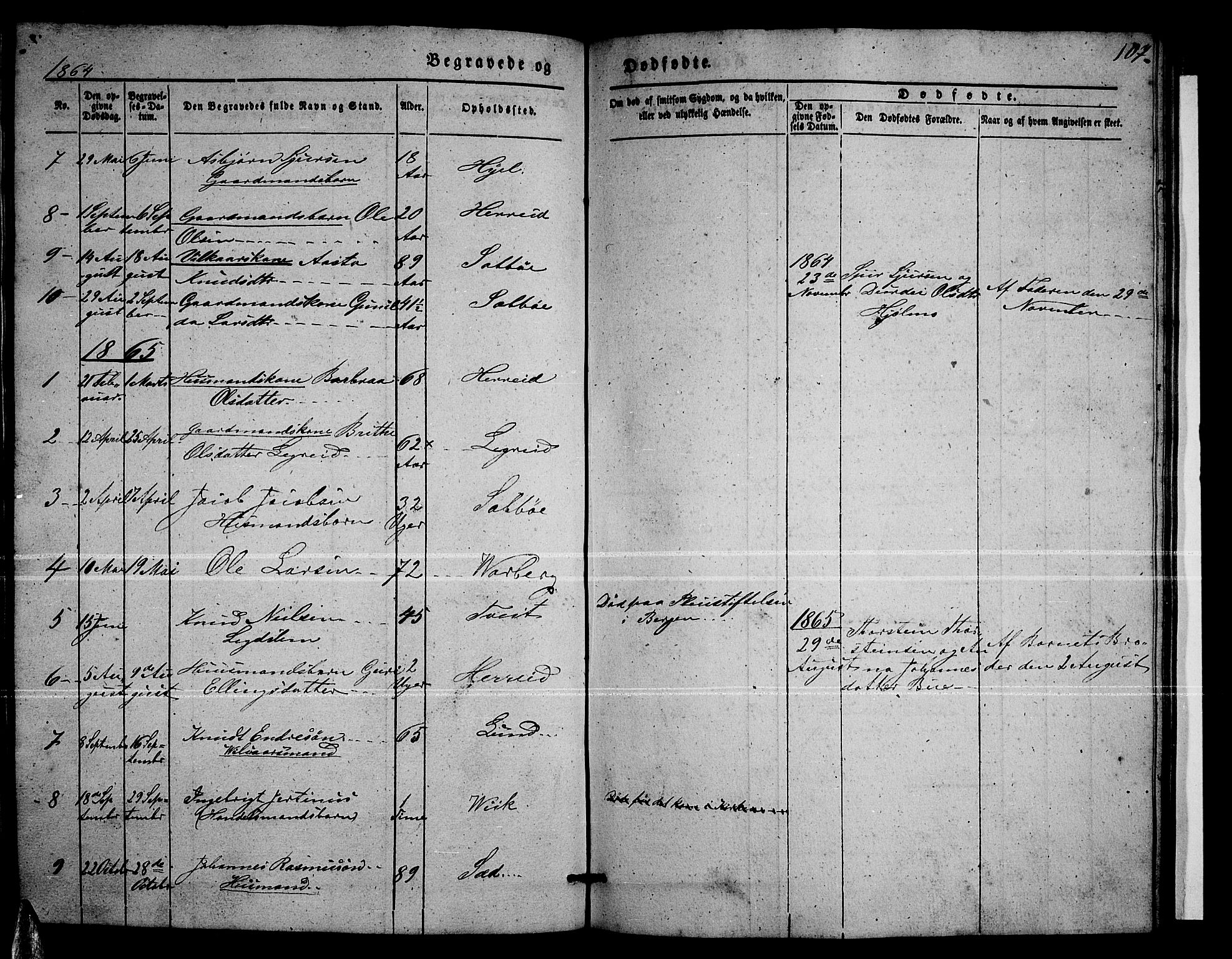 Ullensvang sokneprestembete, SAB/A-78701/H/Hab: Parish register (copy) no. C 1, 1855-1871, p. 107