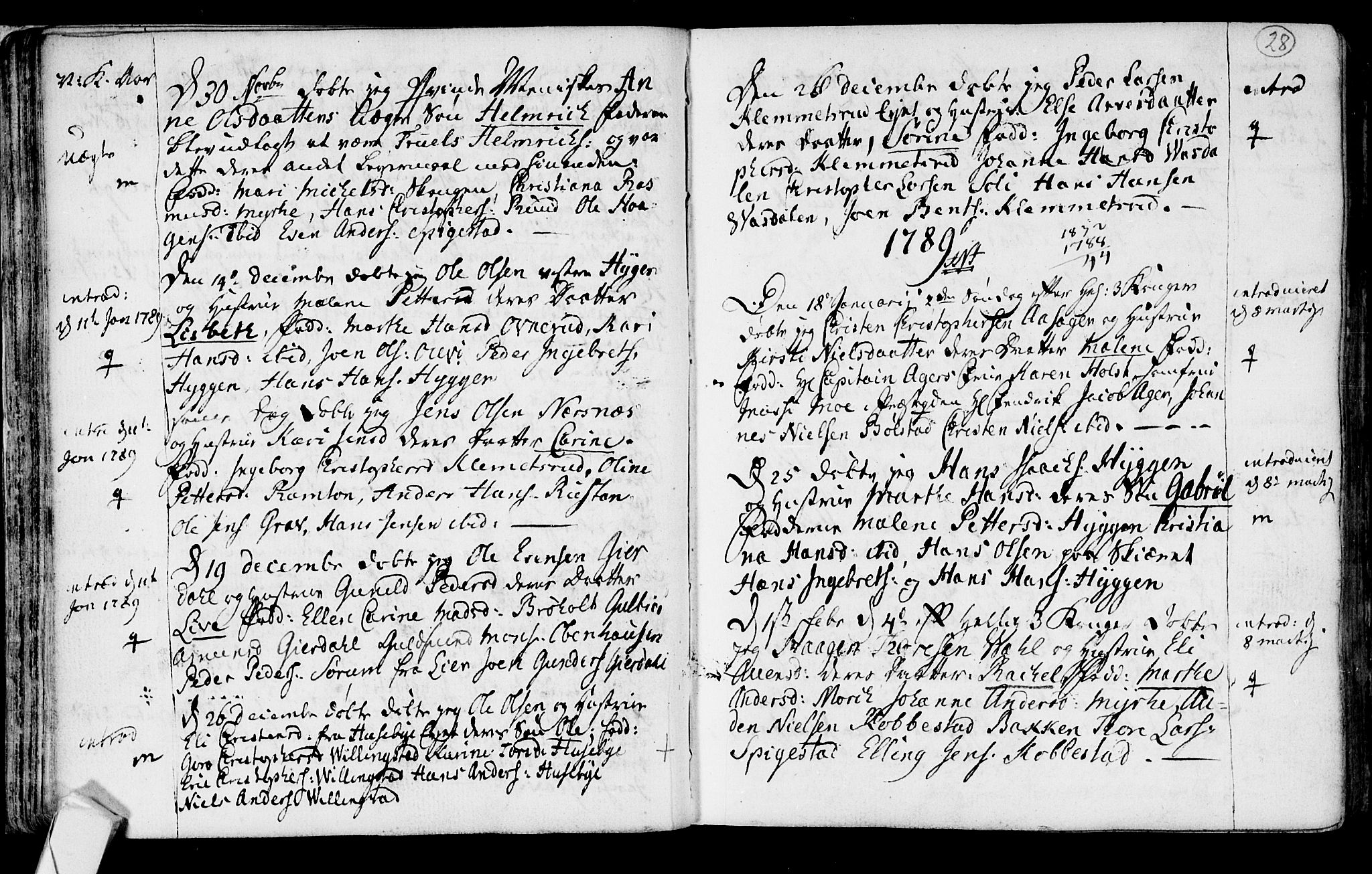 Røyken kirkebøker, SAKO/A-241/F/Fa/L0003: Parish register (official) no. 3, 1782-1813, p. 28