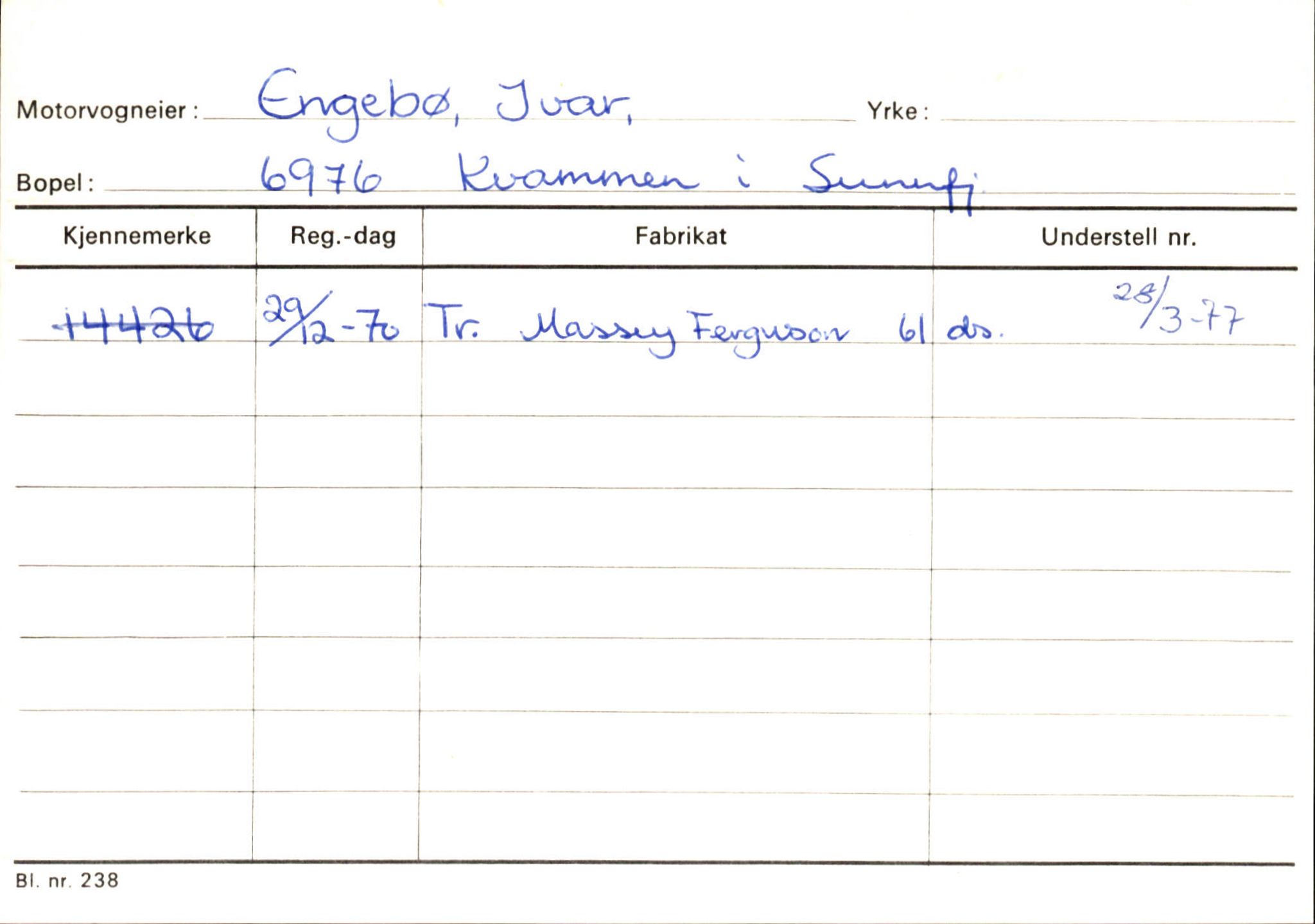 Statens vegvesen, Sogn og Fjordane vegkontor, SAB/A-5301/4/F/L0132: Eigarregister Askvoll A-Å. Balestrand A-Å, 1945-1975, p. 221