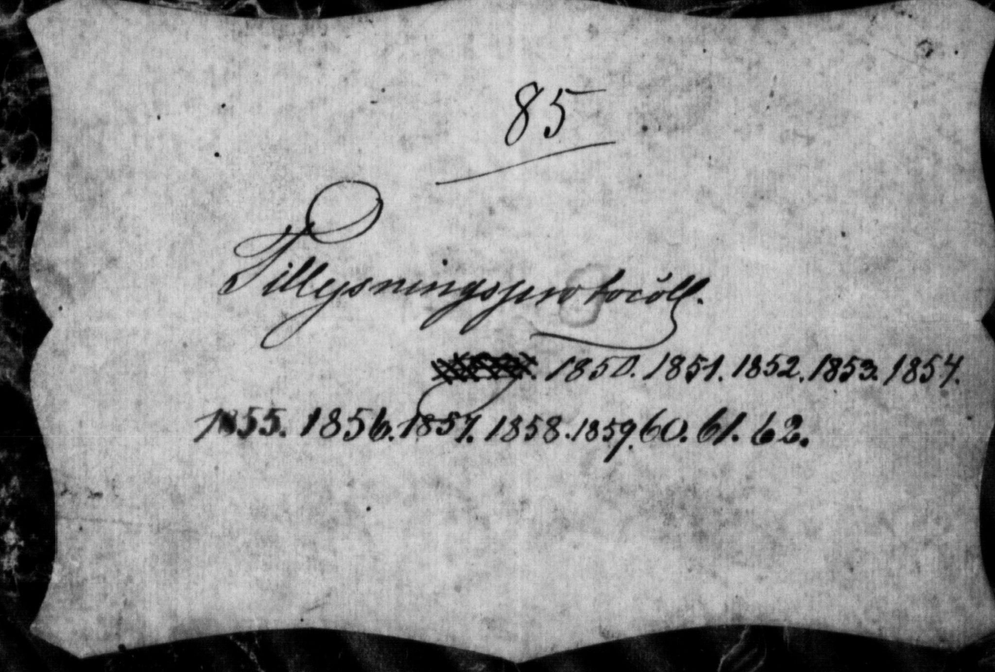 Froland sokneprestkontor, SAK/1111-0013/F/Fe/L0001: Banns register no. A VI 12, 1850-1862