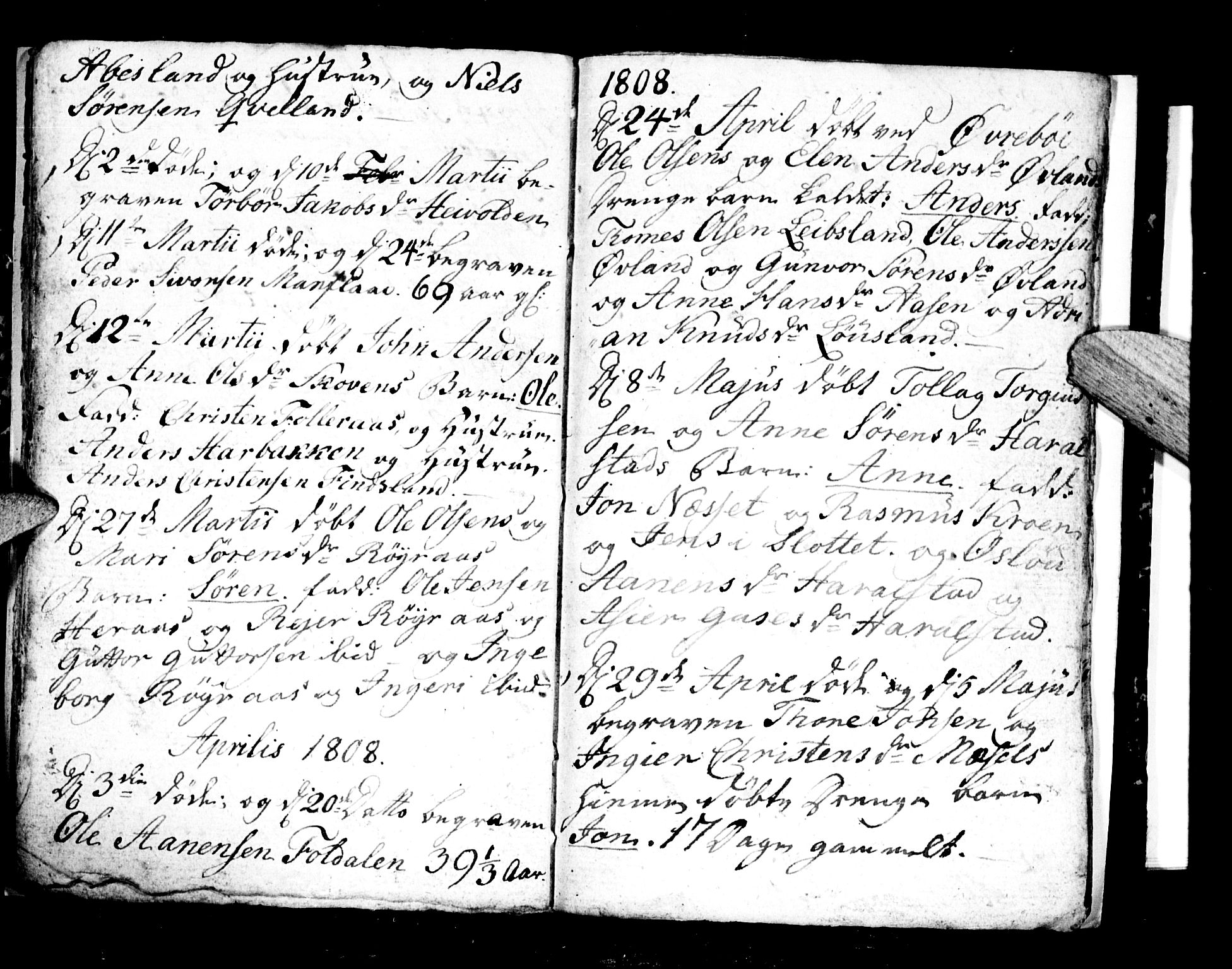 Bjelland sokneprestkontor, AV/SAK-1111-0005/F/Fa/Fab/L0001: Parish register (official) no. A 1, 1799-1810