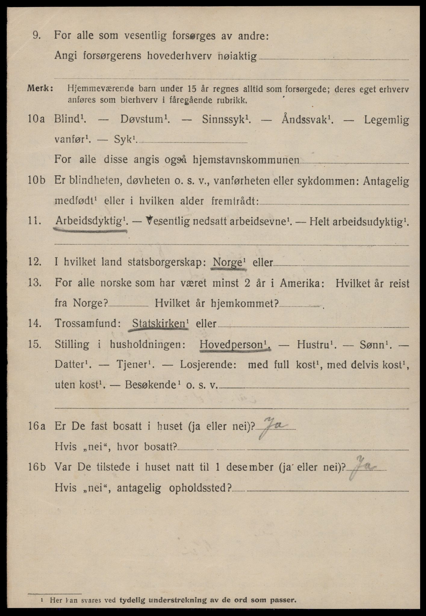 SAT, 1920 census for Kristiansund, 1920, p. 33830