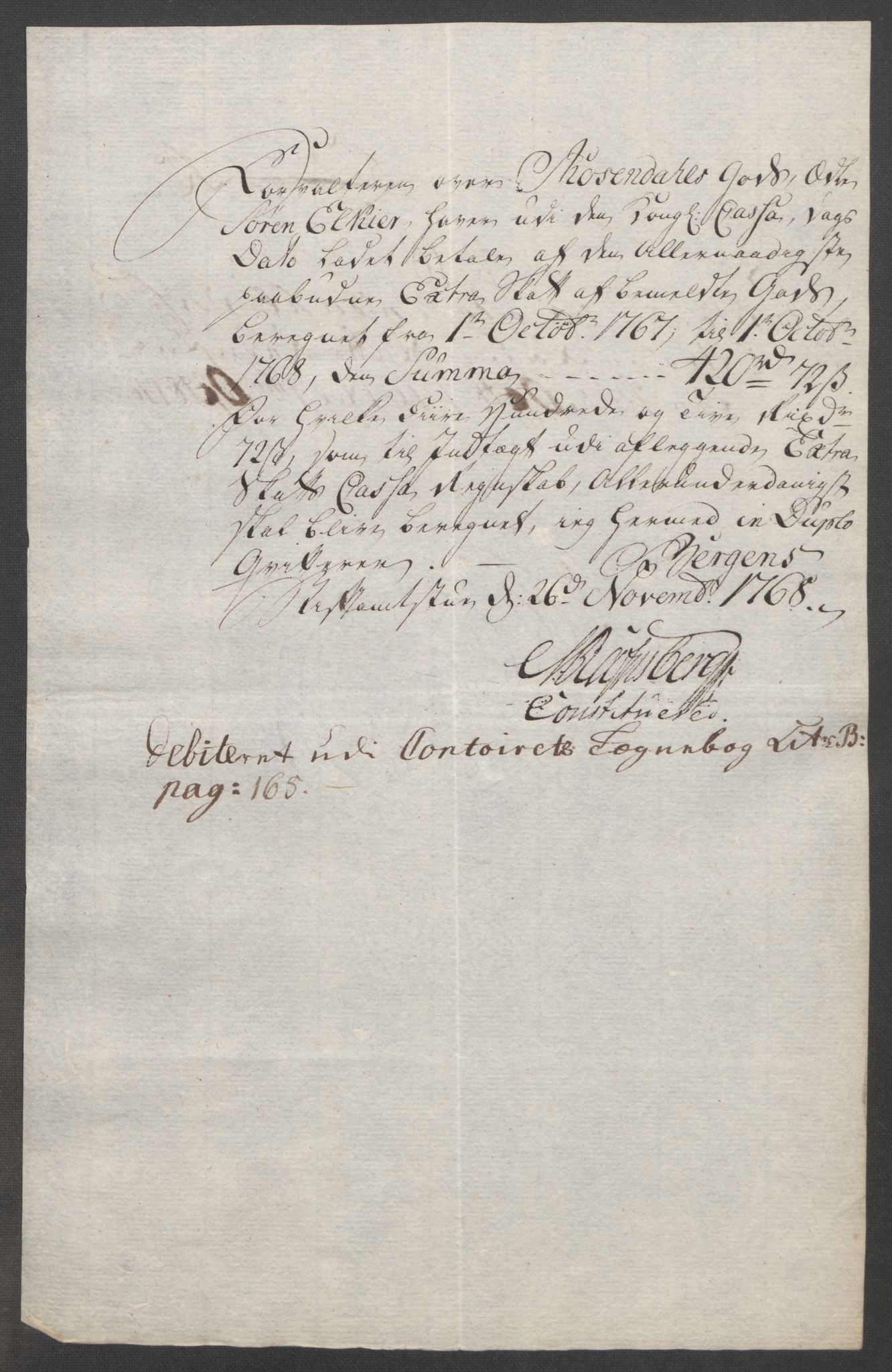 Rentekammeret inntil 1814, Reviderte regnskaper, Fogderegnskap, RA/EA-4092/R49/L3157: Ekstraskatten Rosendal Baroni, 1762-1772, p. 237