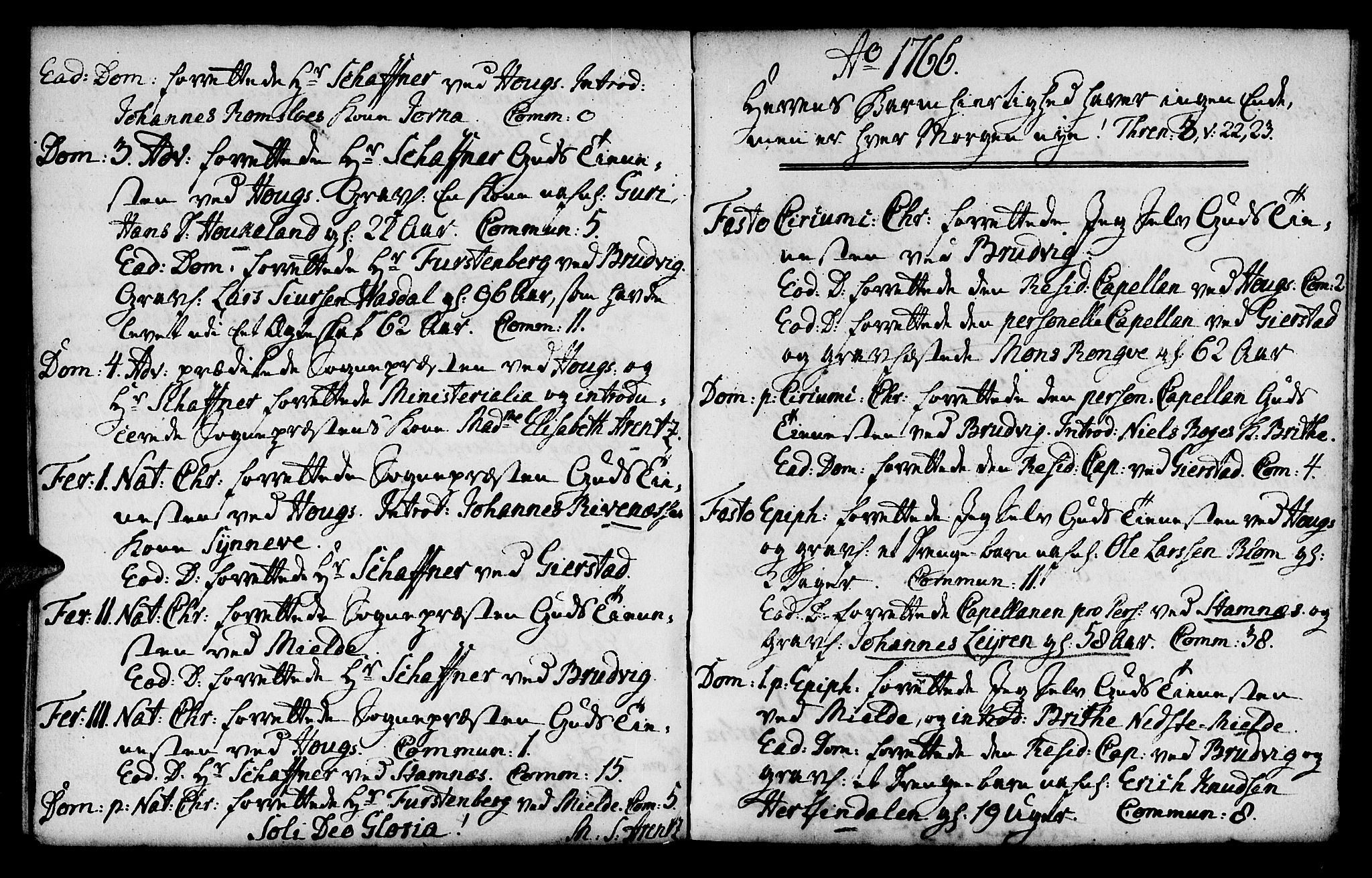 Haus sokneprestembete, SAB/A-75601/H/Haa: Parish register (official) no. A 7, 1748-1766, p. 174
