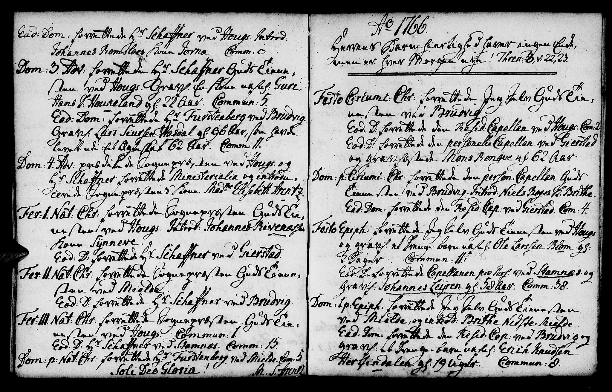 Haus sokneprestembete, AV/SAB-A-75601/H/Haa: Parish register (official) no. A 7, 1748-1766, p. 174