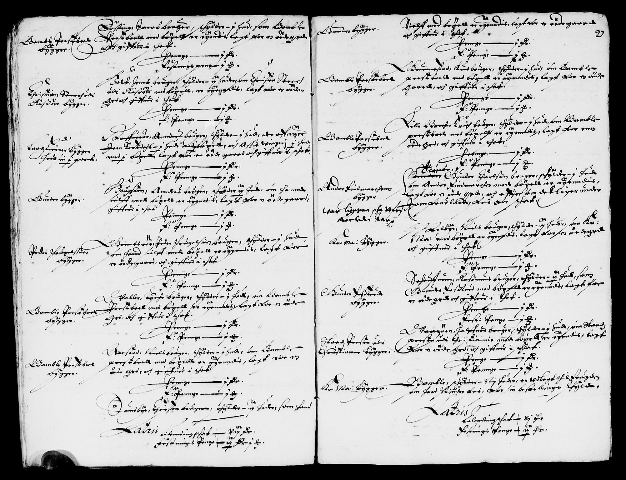 Rentekammeret inntil 1814, Reviderte regnskaper, Lensregnskaper, AV/RA-EA-5023/R/Rb/Rbp/L0041: Bratsberg len, 1654-1656