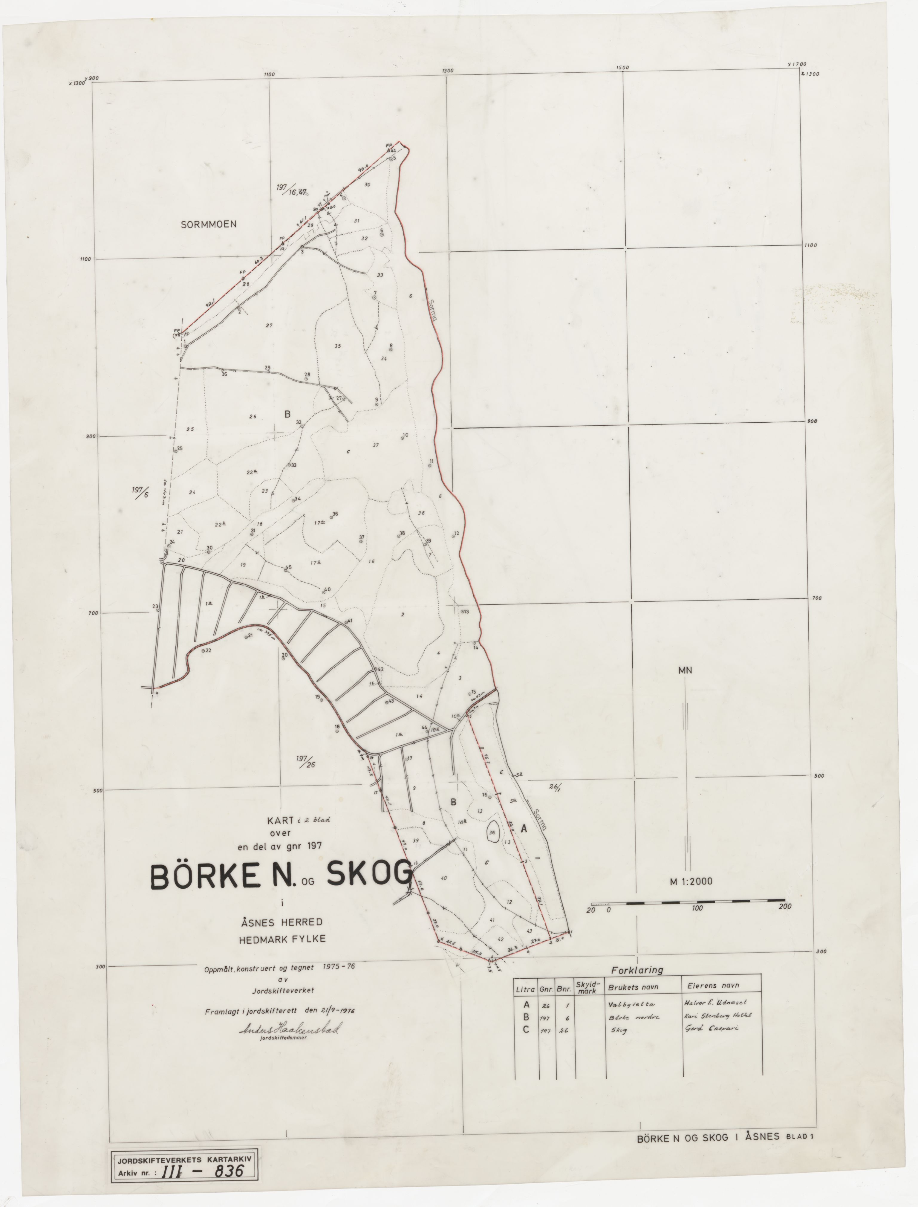 Jordskifteverkets kartarkiv, AV/RA-S-3929/T, 1859-1988, p. 1302