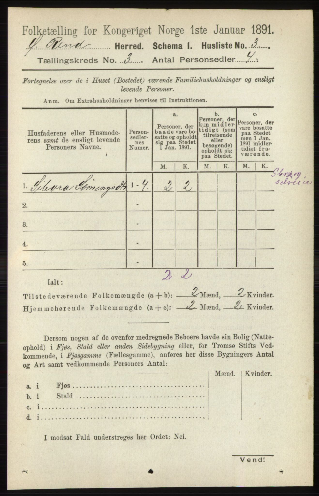 RA, 1891 census for 0433 Øvre Rendal, 1891, p. 802