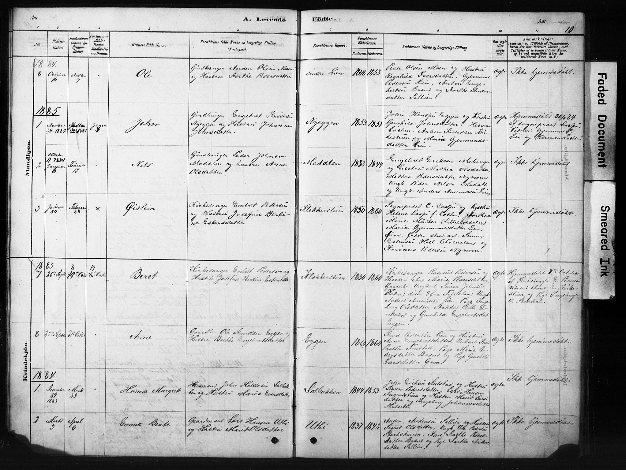 Sollia prestekontor, AV/SAH-PREST-050/H/Ha/Hab/L0002: Parish register (copy) no. 2, 1880-1933, p. 10