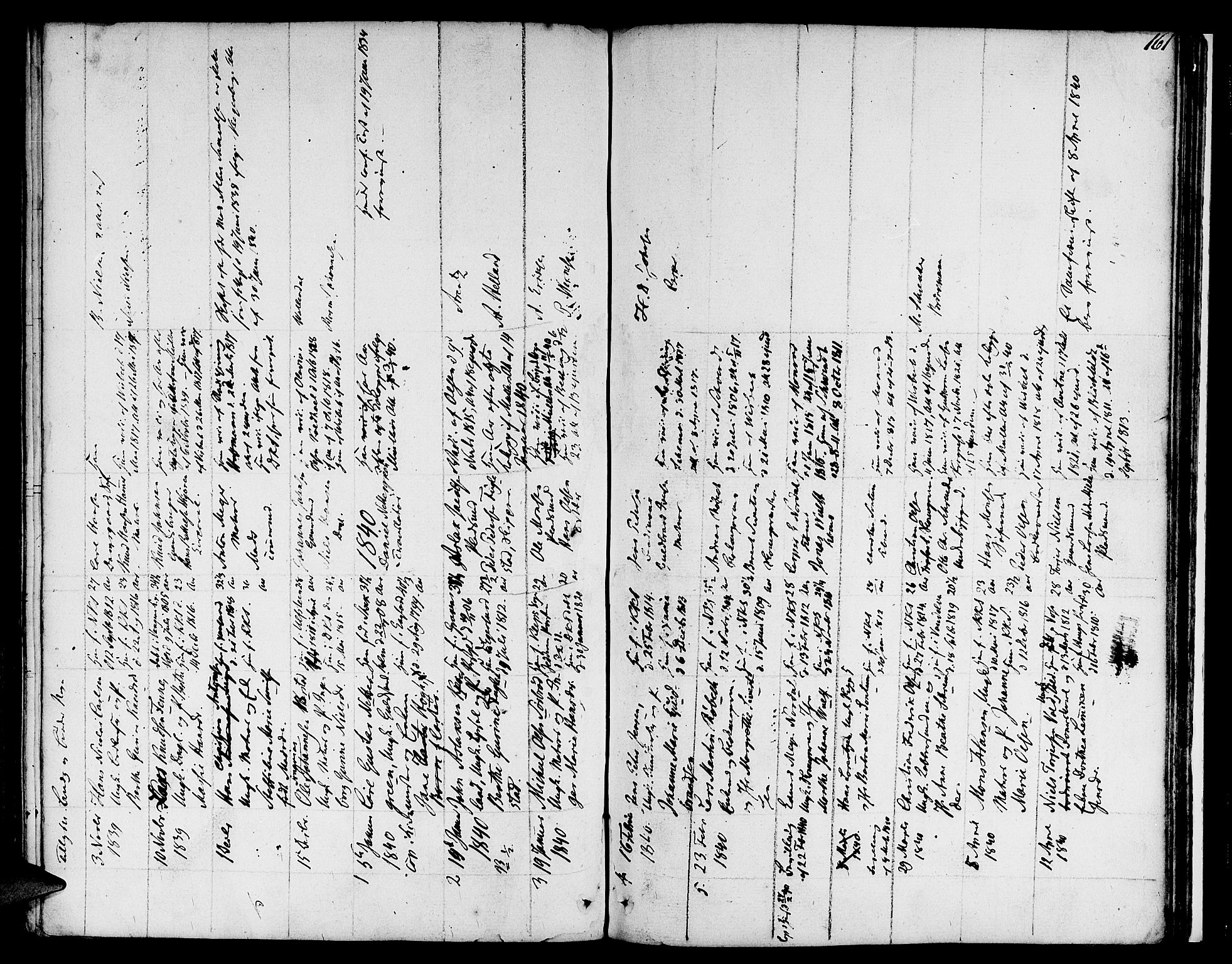 Nykirken Sokneprestembete, SAB/A-77101/H/Hab: Parish register (copy) no. A 2, 1782-1847, p. 161