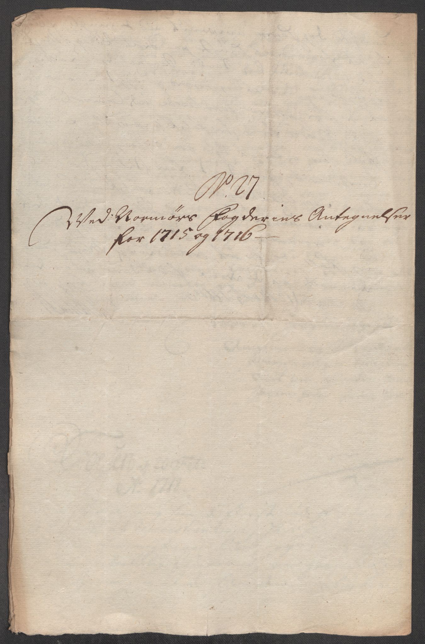 Rentekammeret inntil 1814, Reviderte regnskaper, Fogderegnskap, AV/RA-EA-4092/R56/L3749: Fogderegnskap Nordmøre, 1716, p. 400