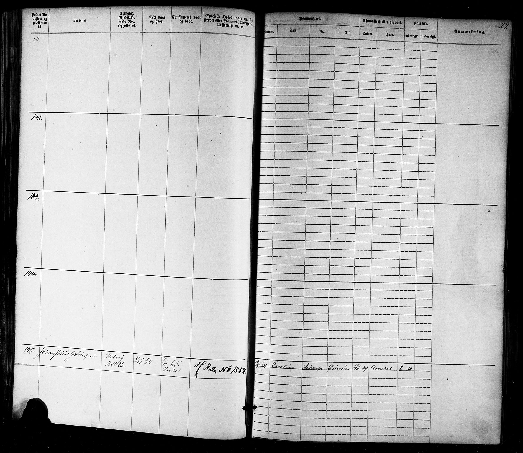 Farsund mønstringskrets, AV/SAK-2031-0017/F/Fa/L0005: Annotasjonsrulle nr 1-1910 med register, Z-2, 1869-1877, p. 55