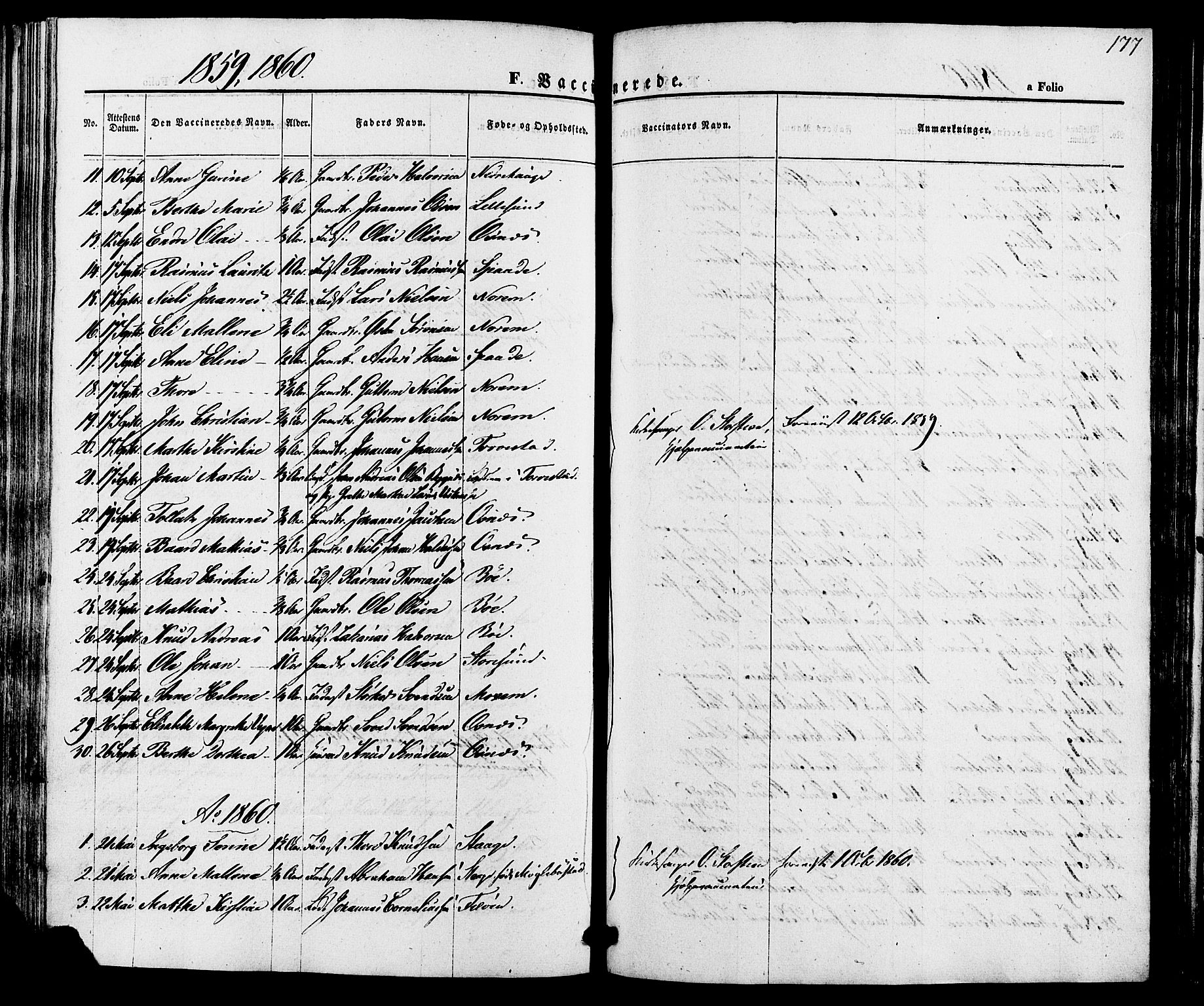 Torvastad sokneprestkontor, SAST/A -101857/H/Ha/Haa/L0010: Parish register (official) no. A 10, 1857-1878, p. 177