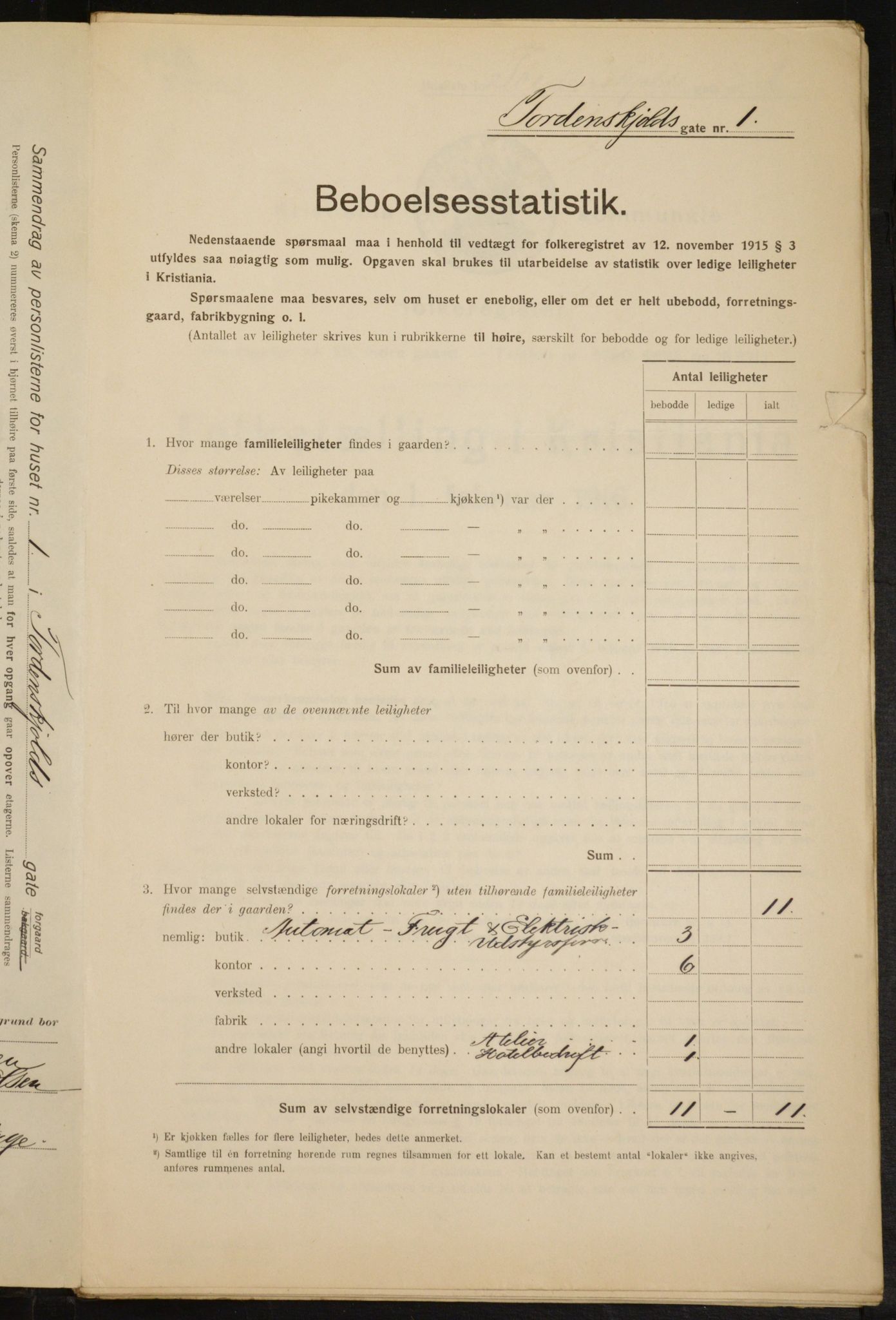 OBA, Municipal Census 1916 for Kristiania, 1916, p. 116933