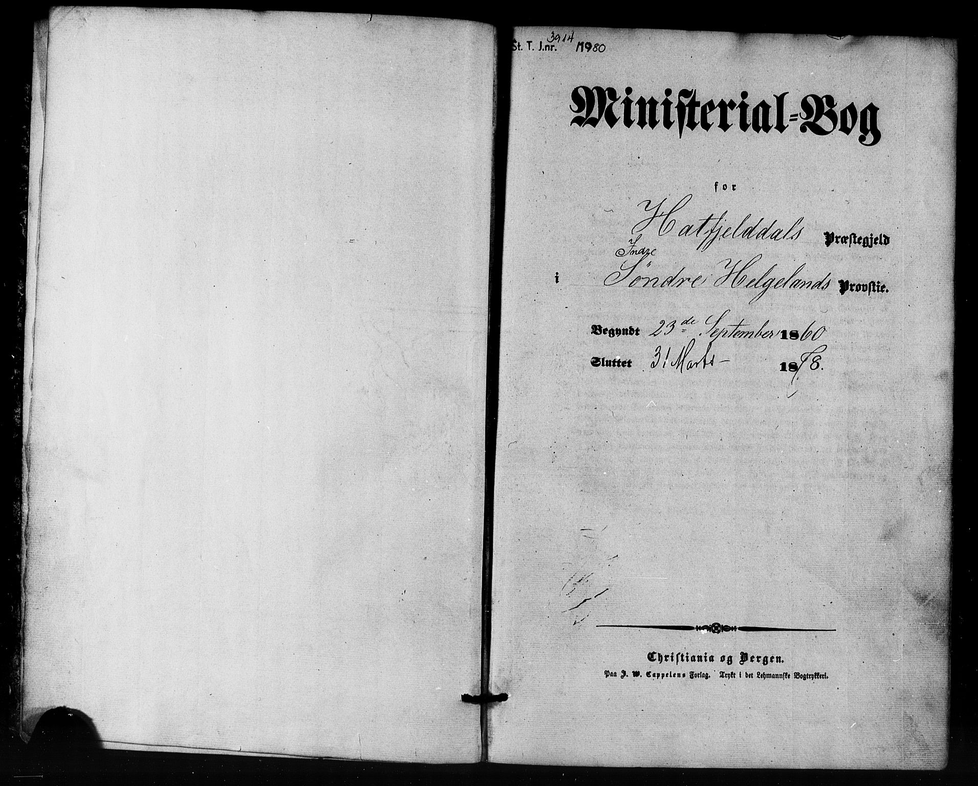 Ministerialprotokoller, klokkerbøker og fødselsregistre - Nordland, SAT/A-1459/823/L0324: Parish register (official) no. 823A01, 1860-1878