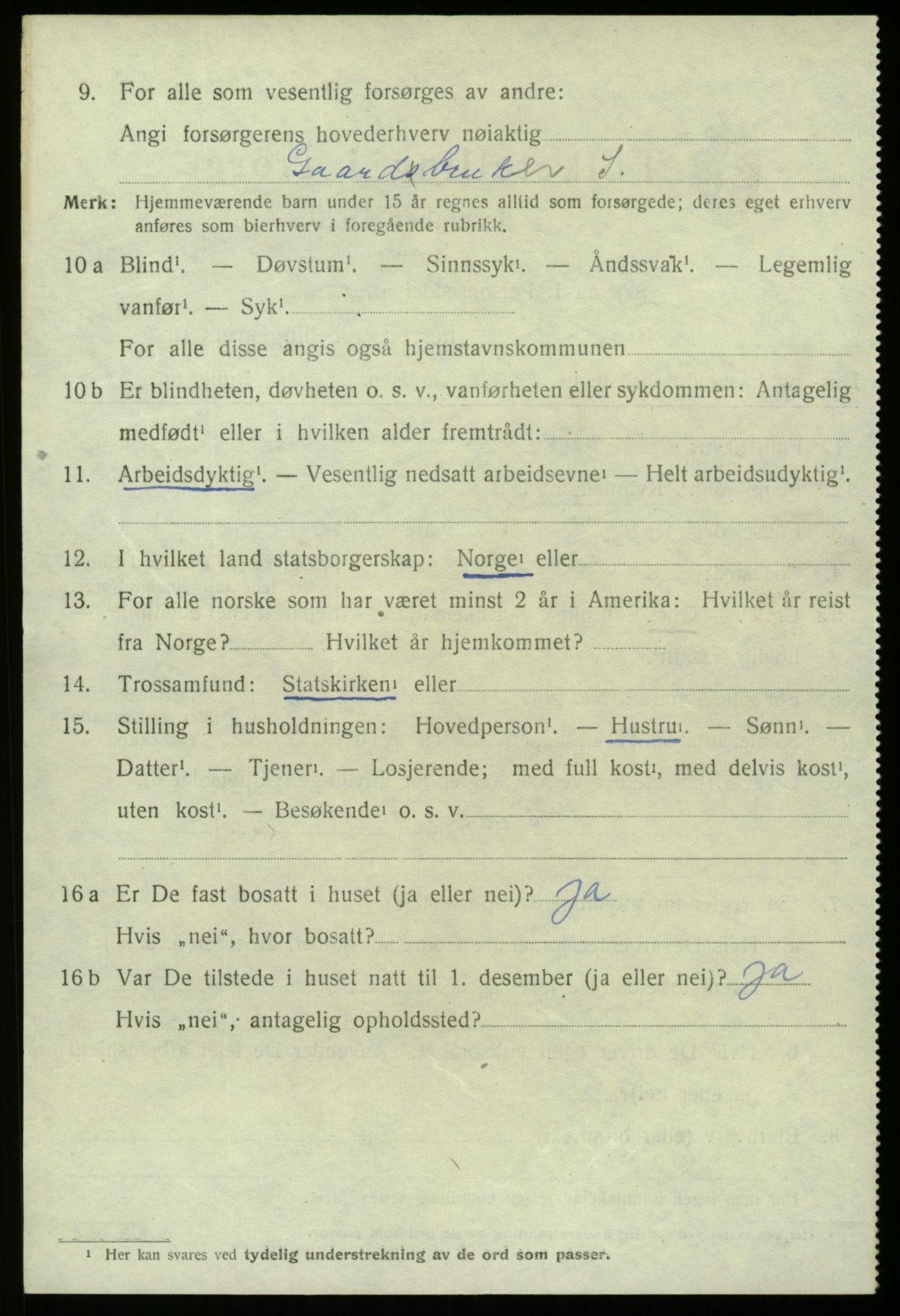 SAB, 1920 census for Fana, 1920, p. 27184