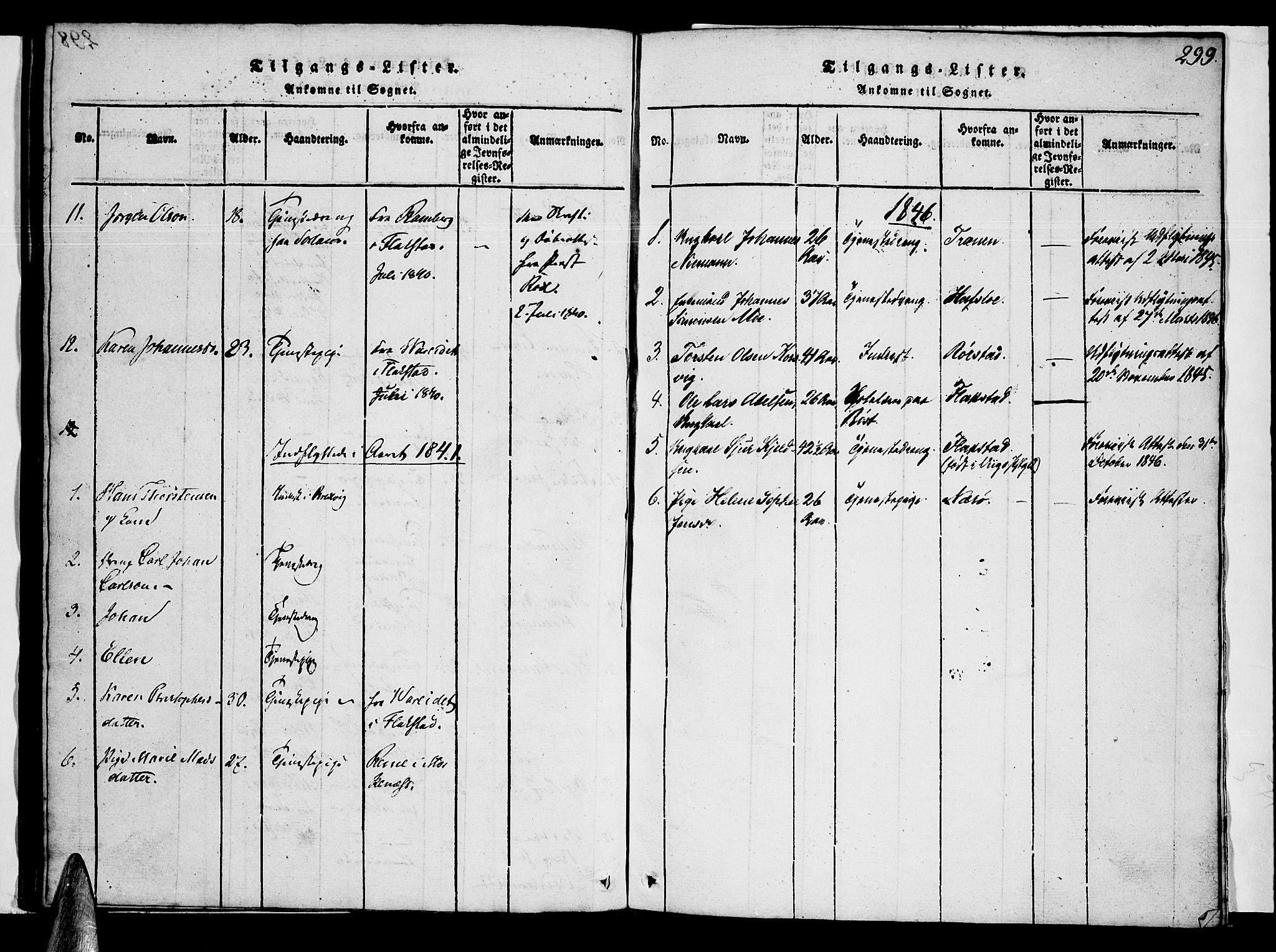 Ministerialprotokoller, klokkerbøker og fødselsregistre - Nordland, SAT/A-1459/807/L0120: Parish register (official) no. 807A03, 1821-1848, p. 299