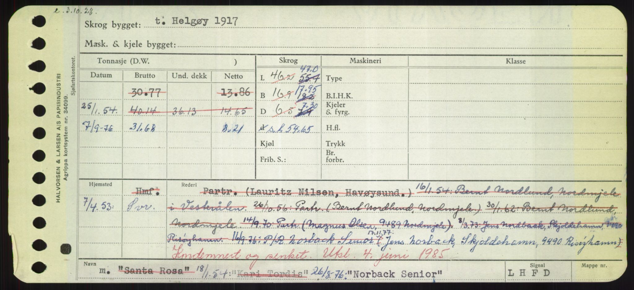 Sjøfartsdirektoratet med forløpere, Skipsmålingen, AV/RA-S-1627/H/Hd/L0026: Fartøy, N-Norhol, p. 361