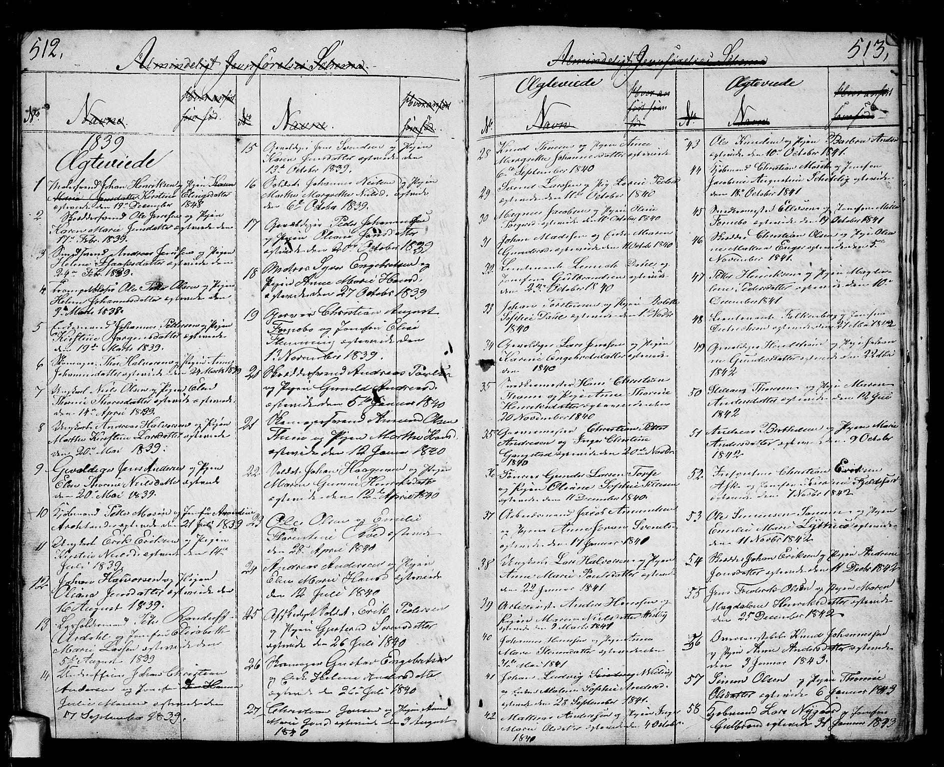 Fredrikstad prestekontor Kirkebøker, AV/SAO-A-11082/G/Ga/L0001: Parish register (copy) no. 1, 1824-1879, p. 512-513