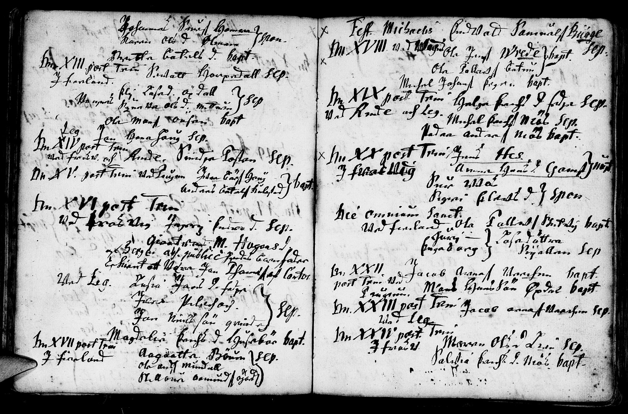 Leikanger sokneprestembete, AV/SAB-A-81001/H/Haa/Haaa/L0001: Parish register (official) no. A 1, 1690-1734, p. 64