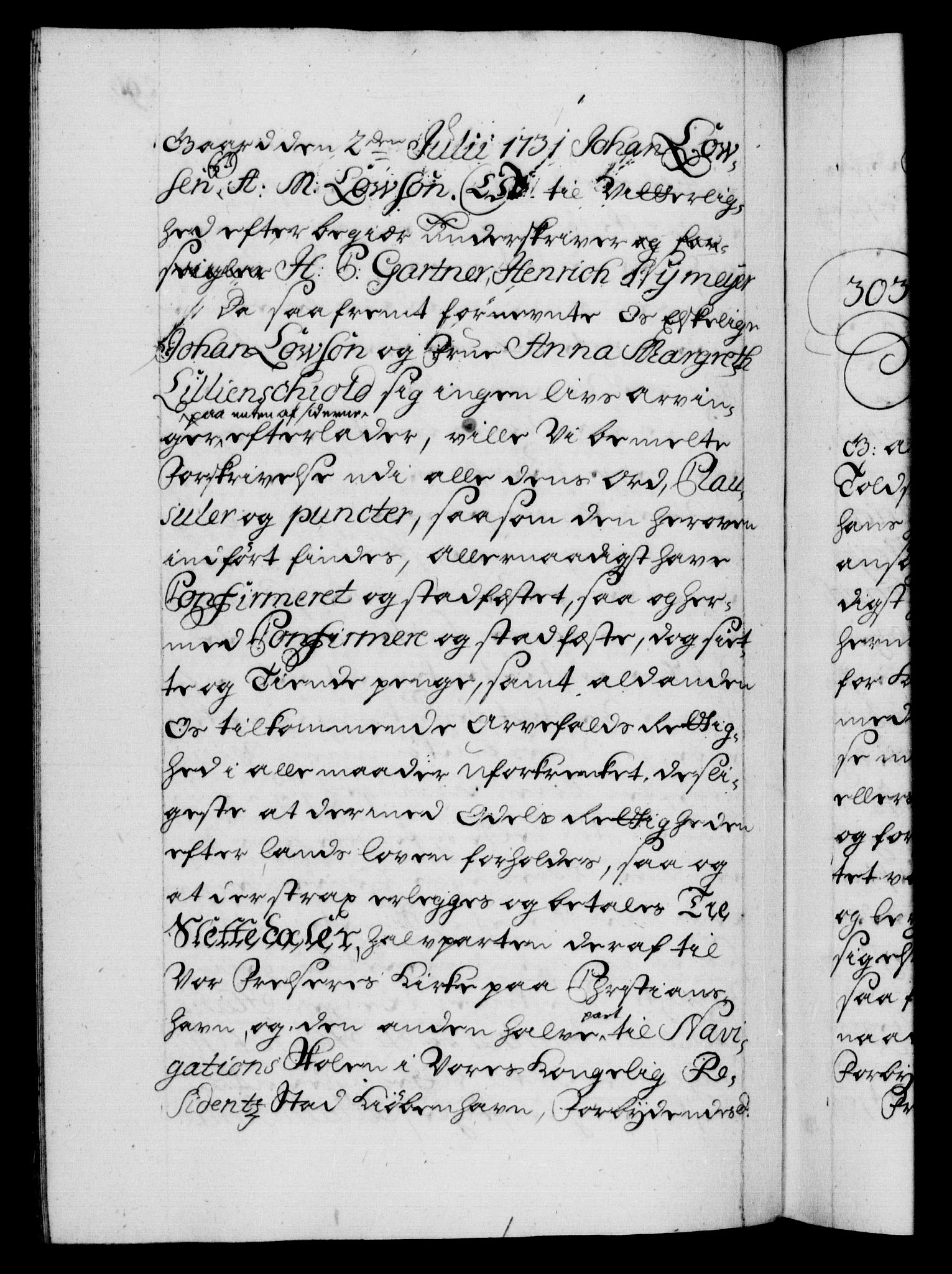 Danske Kanselli 1572-1799, AV/RA-EA-3023/F/Fc/Fca/Fcaa/L0027: Norske registre, 1730-1732, p. 296b