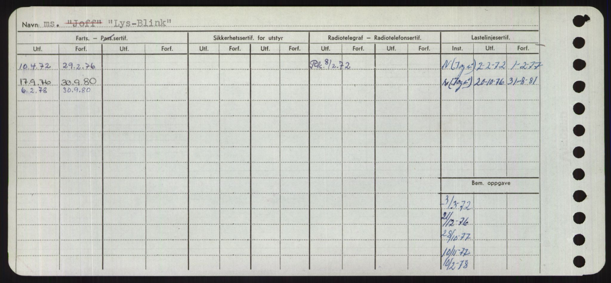 Sjøfartsdirektoratet med forløpere, Skipsmålingen, AV/RA-S-1627/H/Hd/L0023: Fartøy, Lia-Løv, p. 490