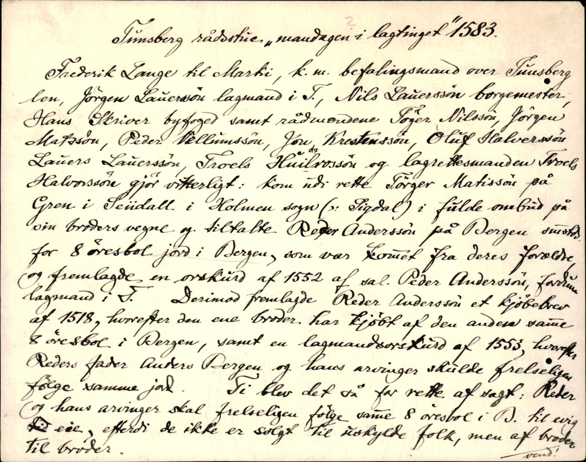 Riksarkivets diplomsamling, AV/RA-EA-5965/F35/F35d/L0001: Innlånte diplomer, seddelregister, 1316-1591, p. 531